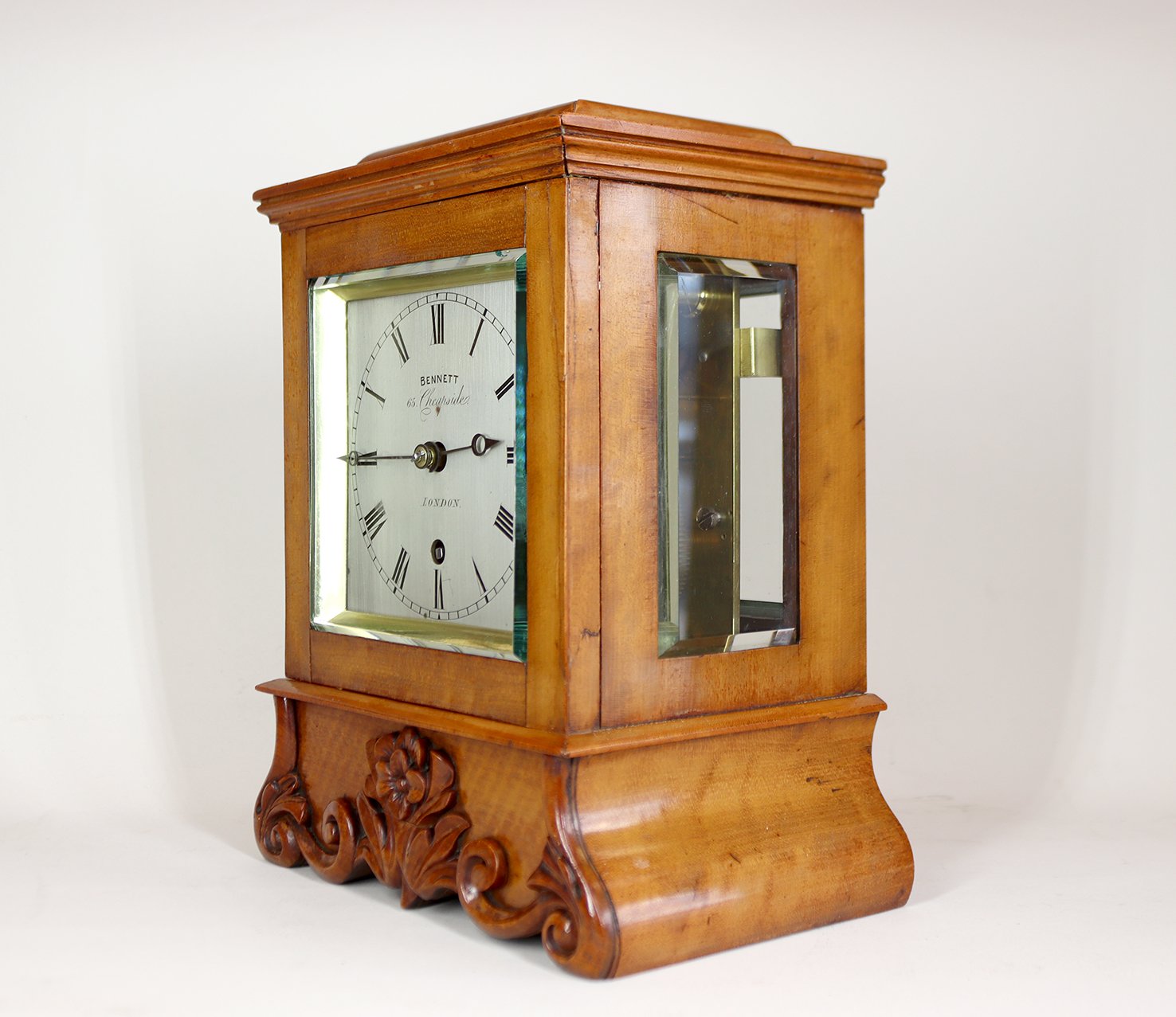 414 Bennett Satinwood librarby clock 2.jpg