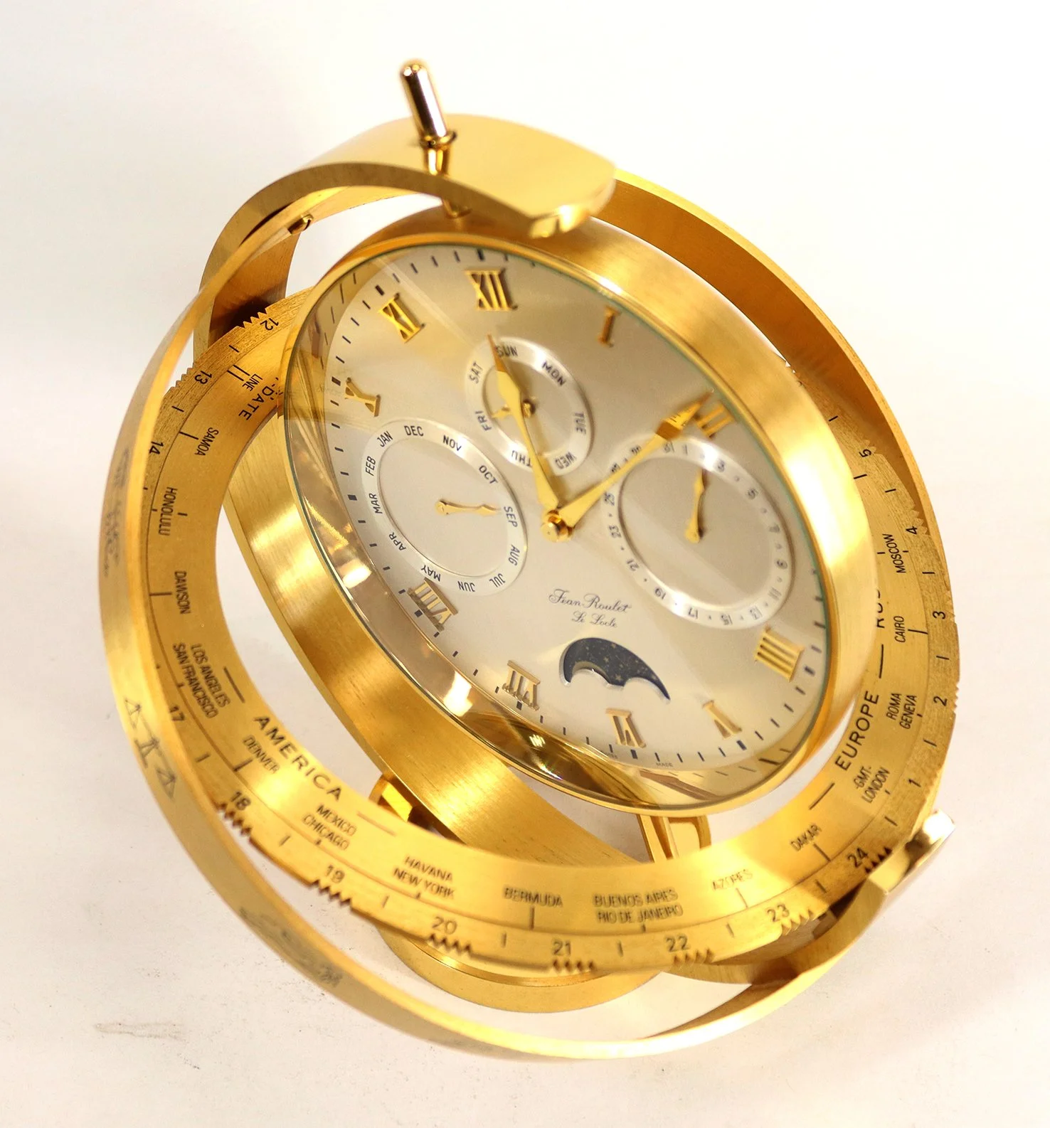 Jean Roulet 'Presidents Clock' in the Shape of an Armillary Sphere ...
