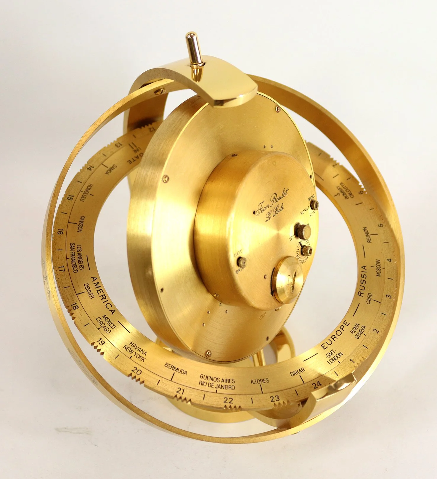 Jean Roulet 'Presidents Clock' in the Shape of an Armillary Sphere ...