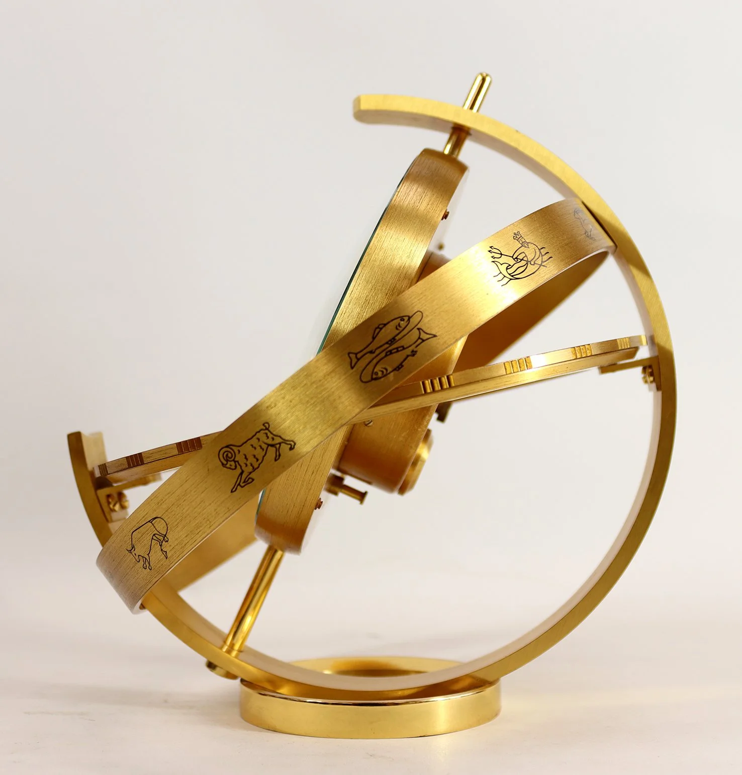 Jean Roulet 'Presidents Clock' in the Shape of an Armillary Sphere ...