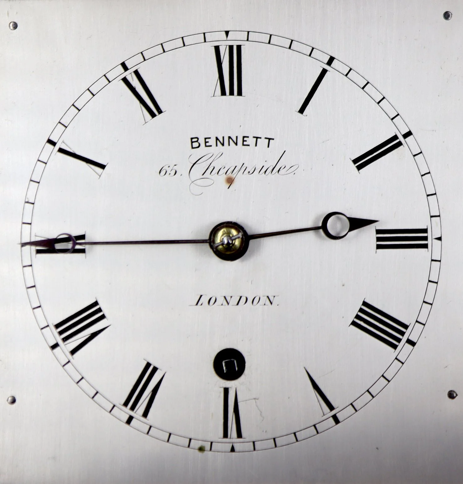 414 Bennett Satinwood librarby clock 8.jpg