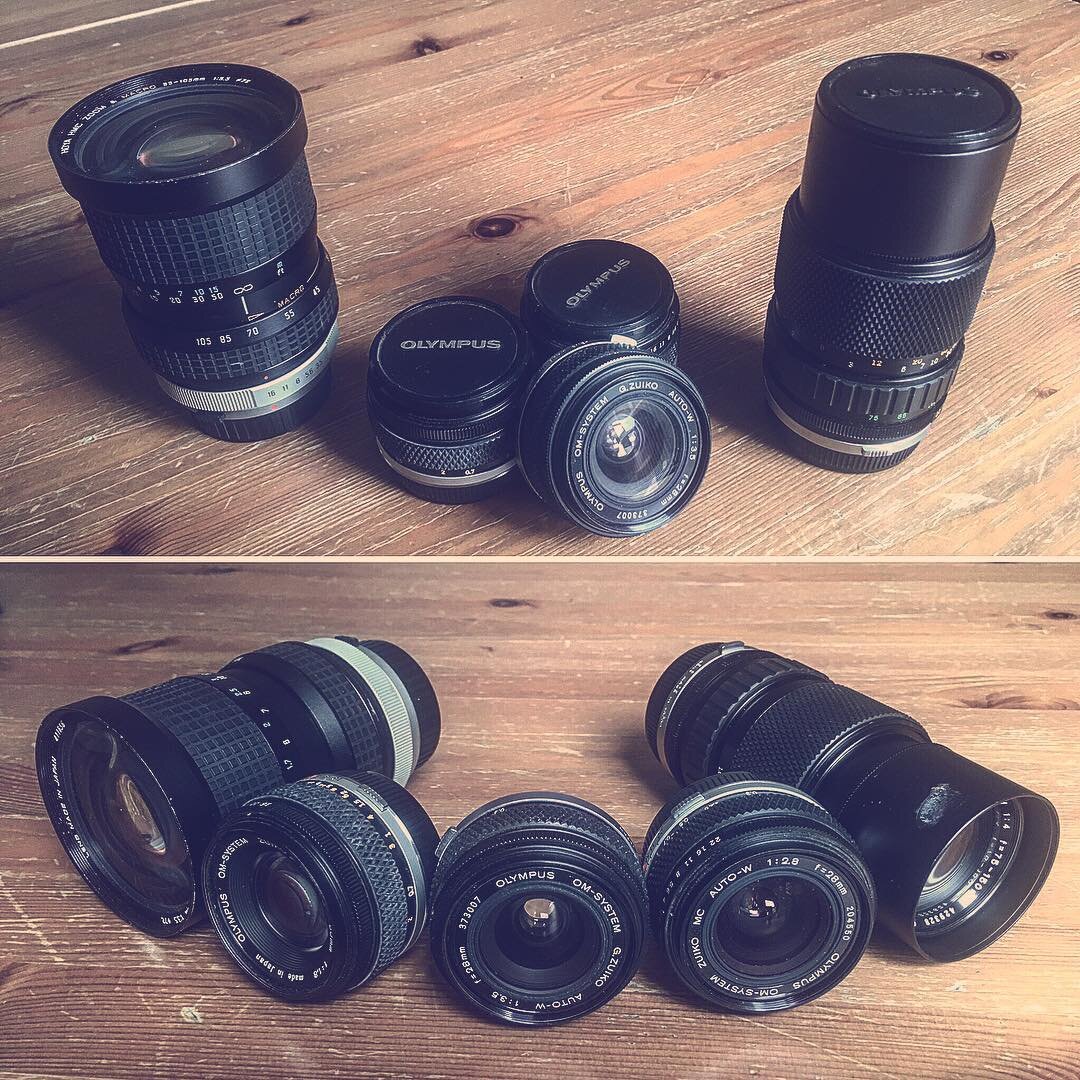 About to clean these vintage Olympus Zuiko lenses. Looking forward to using them. #olympuszuiko #vintagelens #photography #lenscleaning