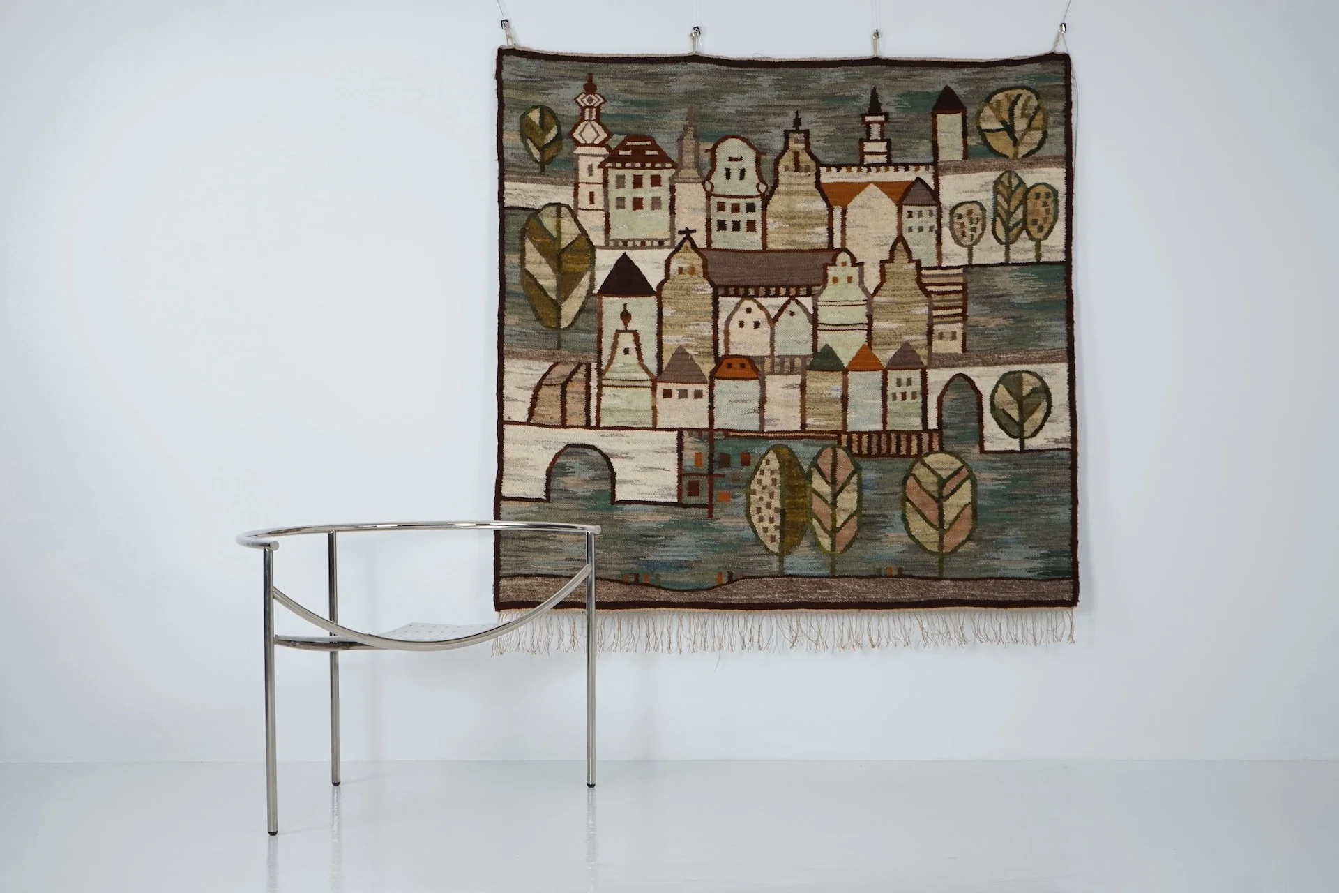 Large architectural kilim wall tapestry by Piotr Grabowski 7594.JPG