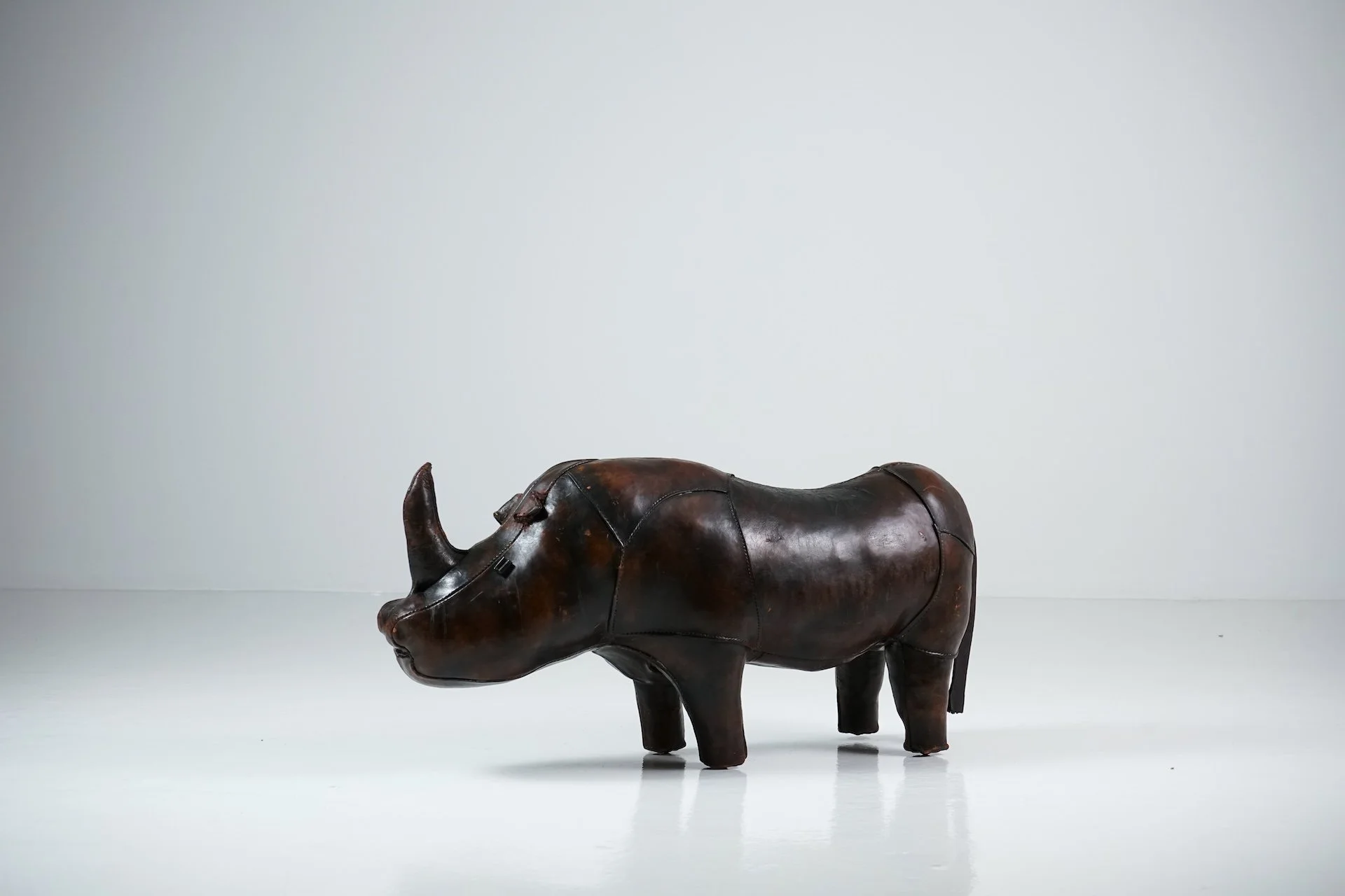 Rhinoceros Leather Footstool by Dimitri Omersa -107.jpg