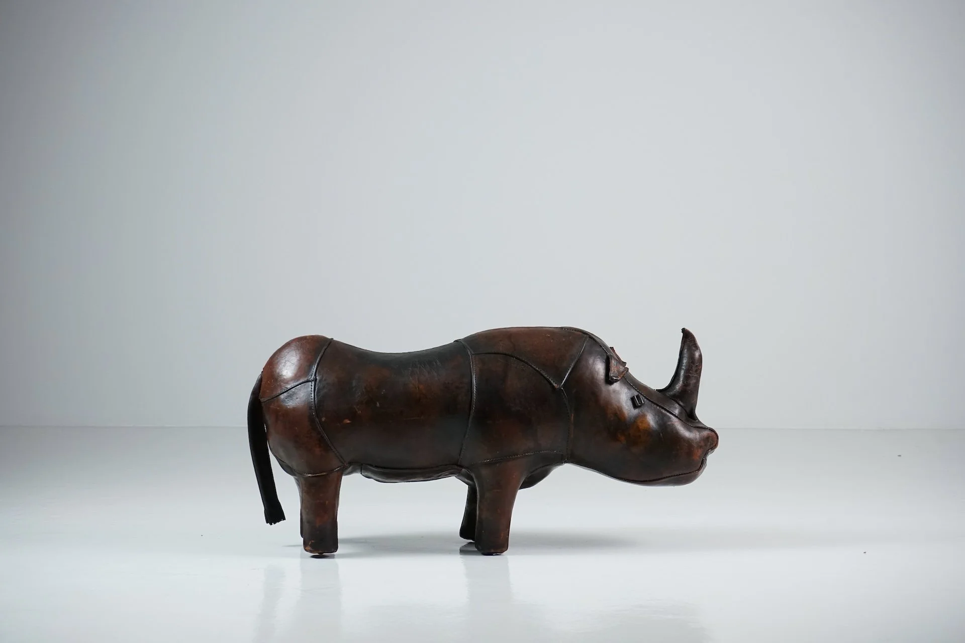 Rhinoceros Leather Footstool by Dimitri Omersa -104.jpg