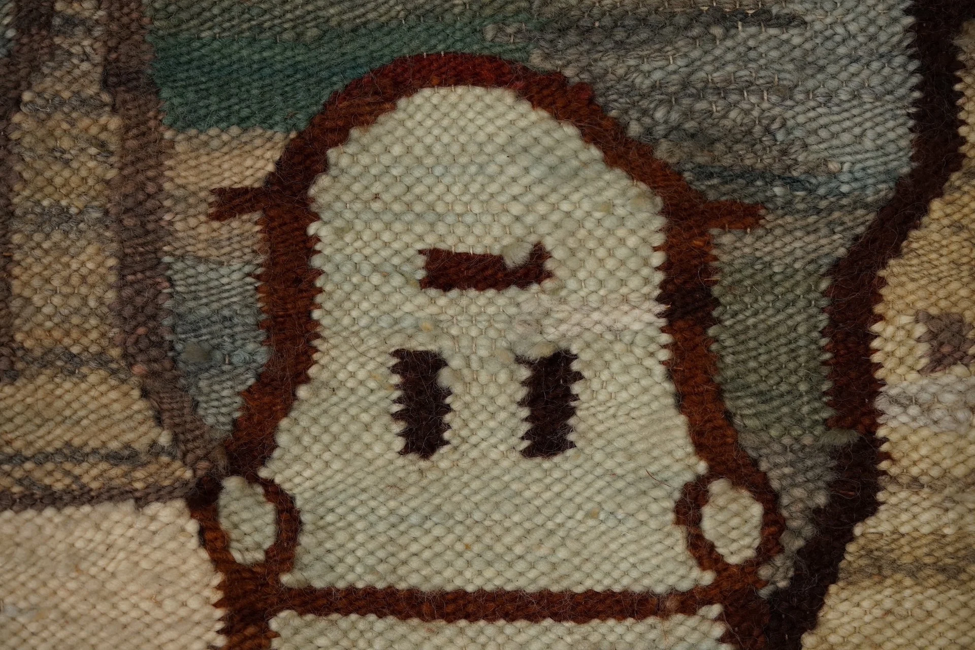 Large architectural kilim wall tapestry by Piotr Grabowski 7602.JPG