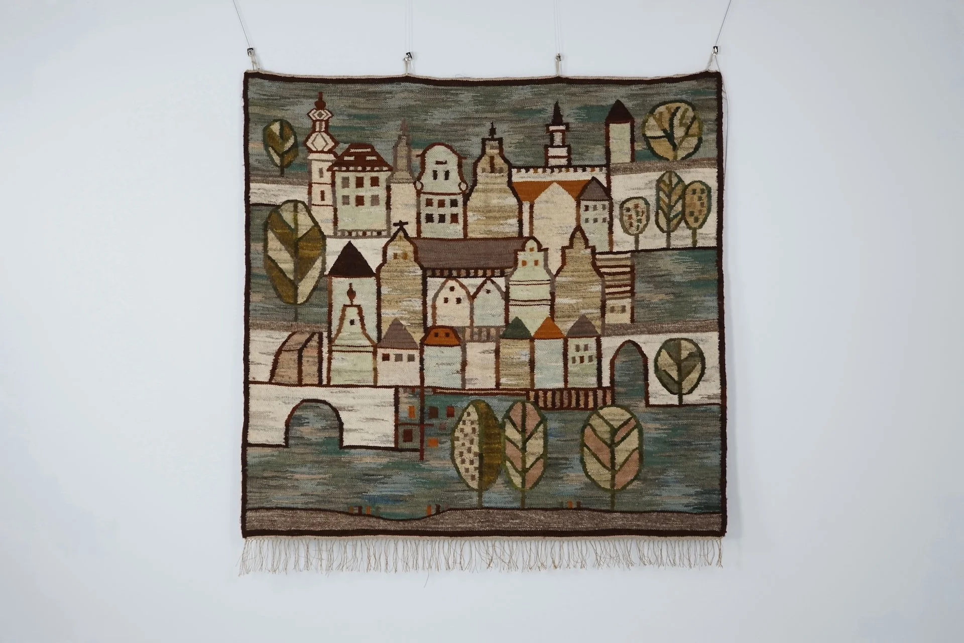 Large architectural kilim wall tapestry by Piotr Grabowski 7592.JPG