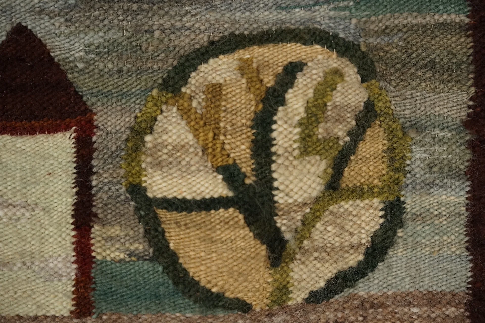 Large architectural kilim wall tapestry by Piotr Grabowski 7604.JPG