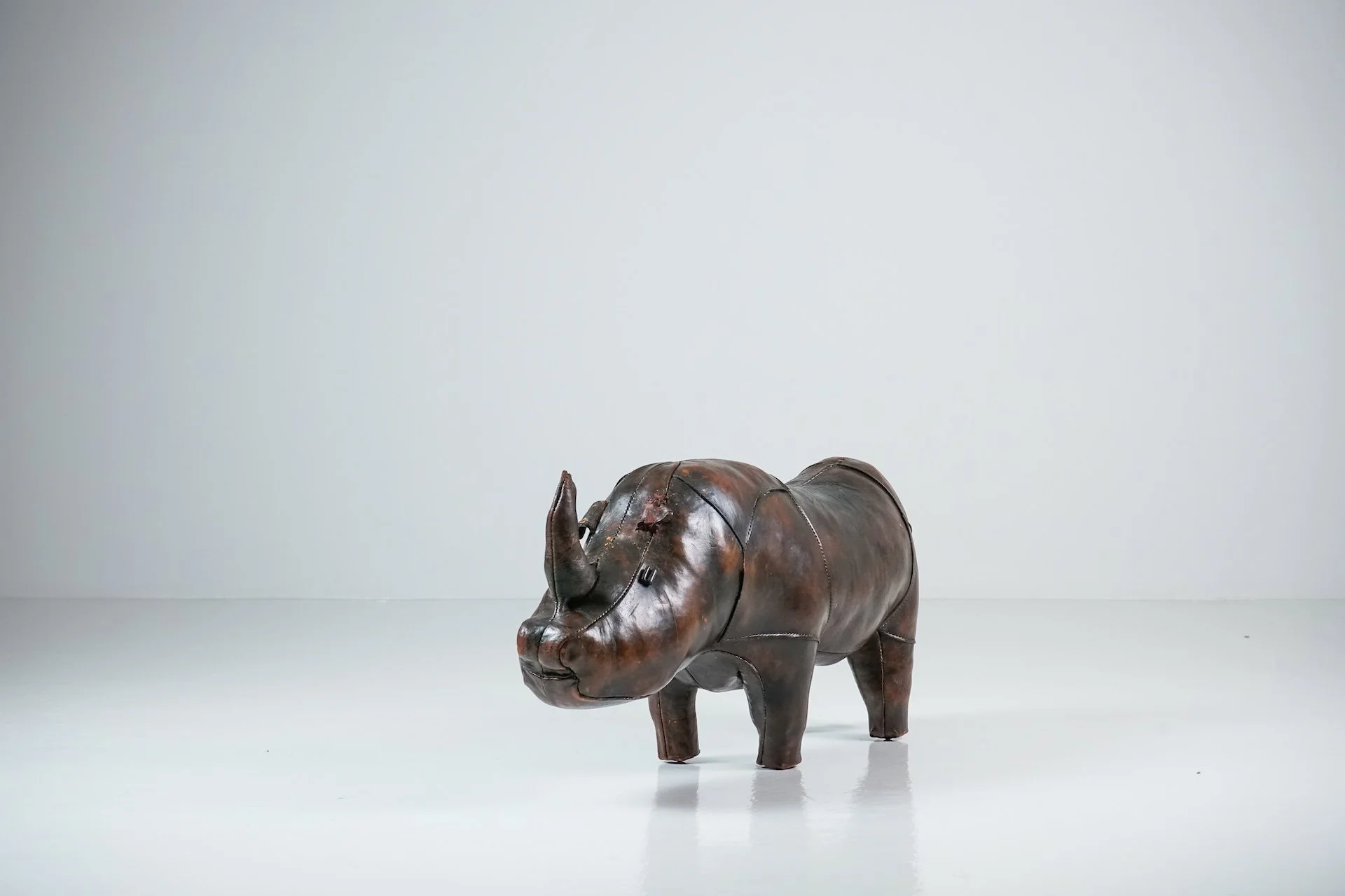 Rhinoceros Leather Footstool by Dimitri Omersa -106.jpg