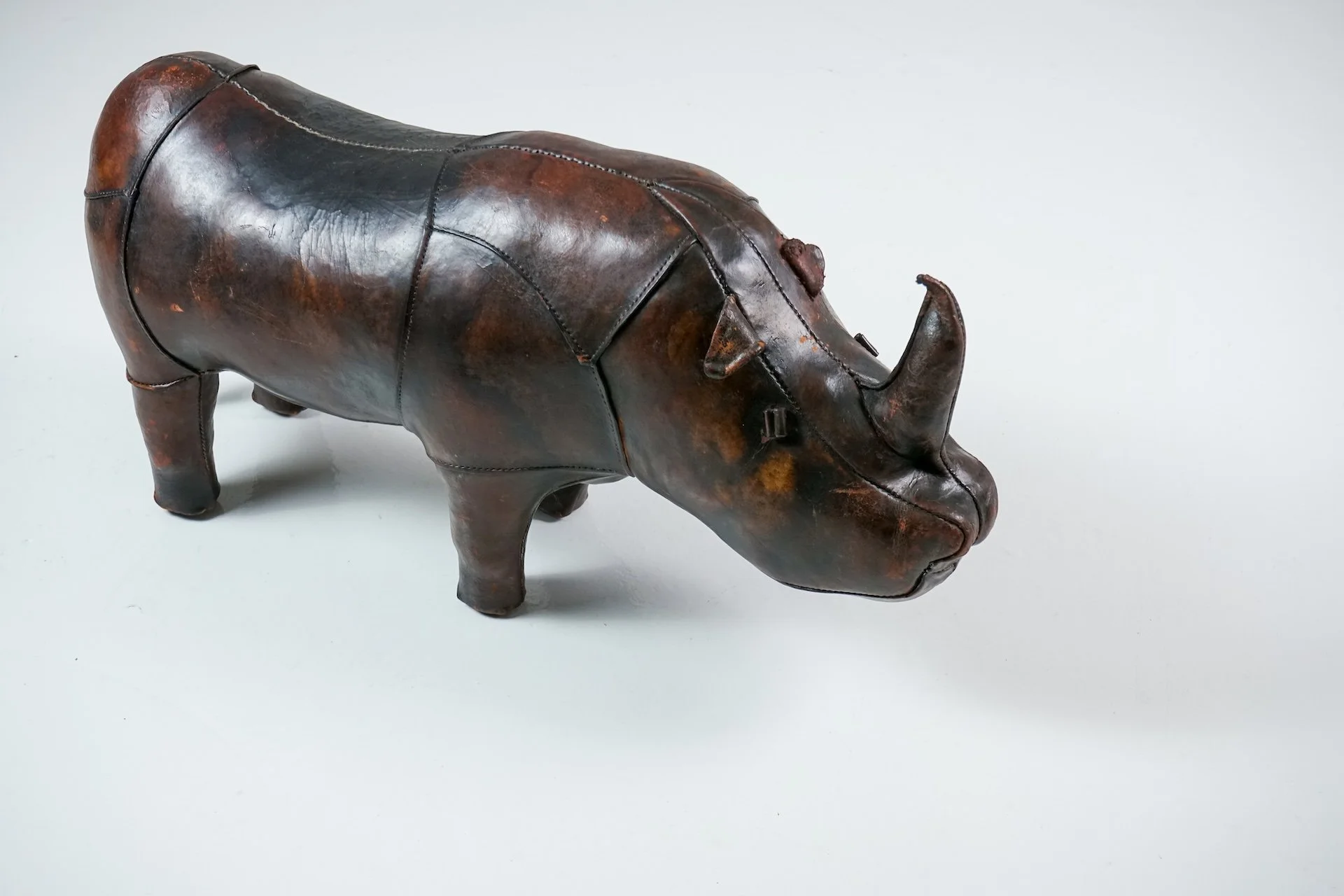 Rhinoceros Leather Footstool by Dimitri Omersa -101.jpg