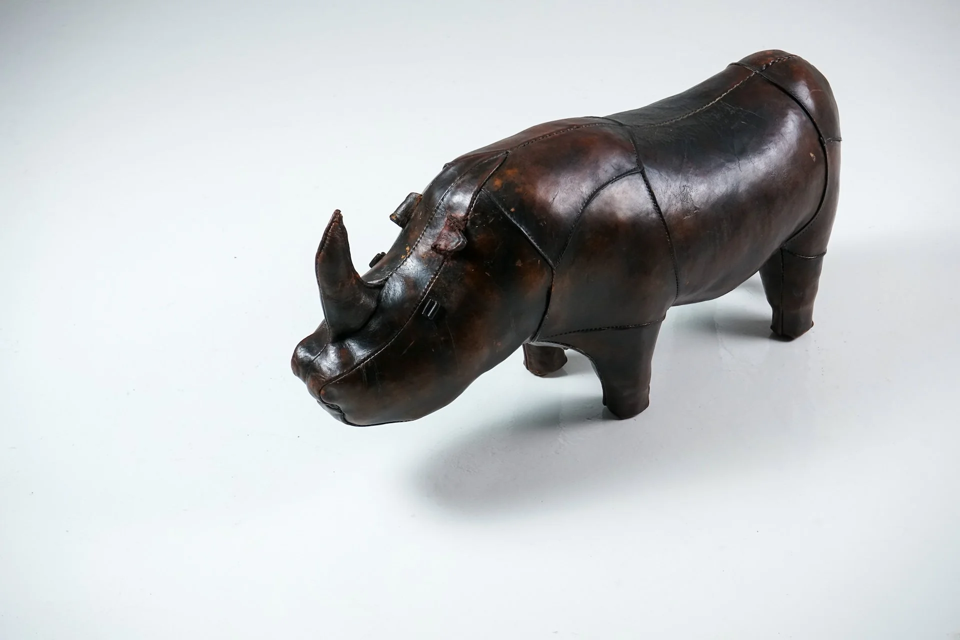 Rhinoceros Leather Footstool by Dimitri Omersa -102.jpg