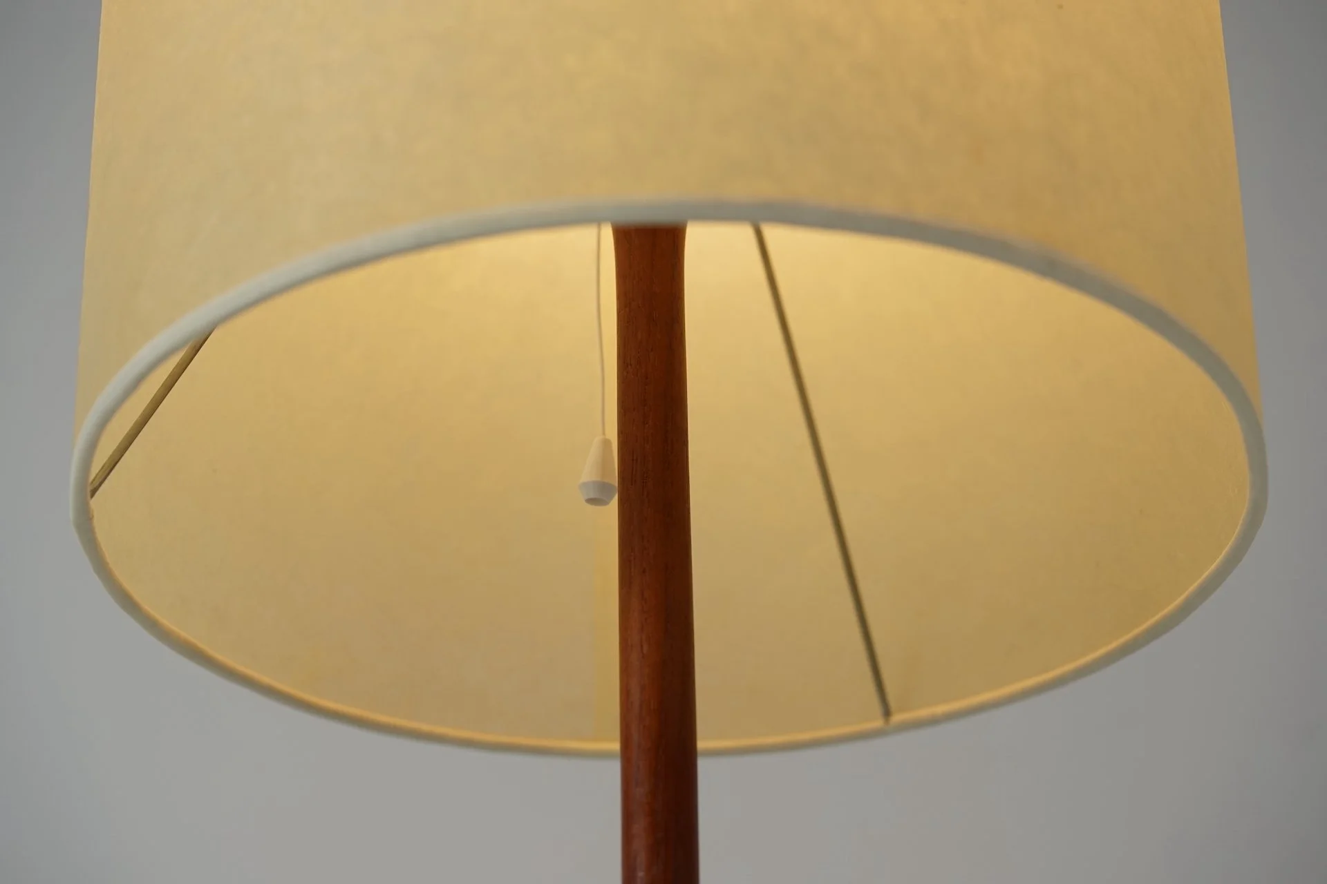 Mid-Century Modern Teak Floor Lamp with Fiberglass Lampshade, 1960s  403.JPG