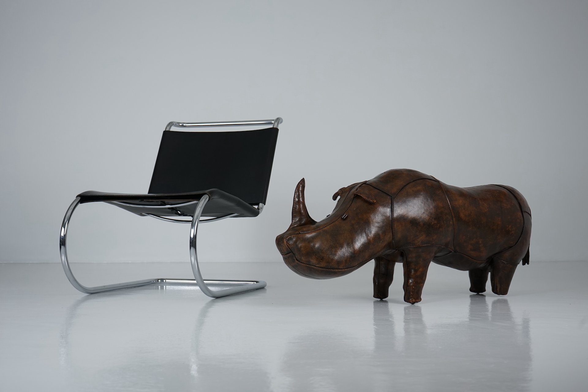 XL Rhinoceros Leather Footstool by Dimitri Omersa 515.JPG