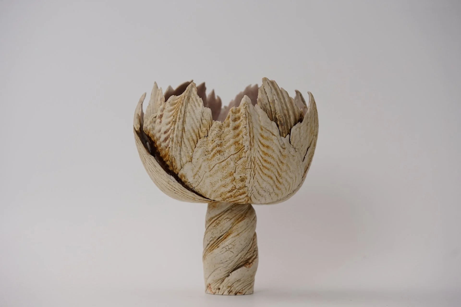 Großes Knospengefäß in Porzellan von Johannes Gebhardt 1970er Unikat Kunstobjekt 1840.JPG