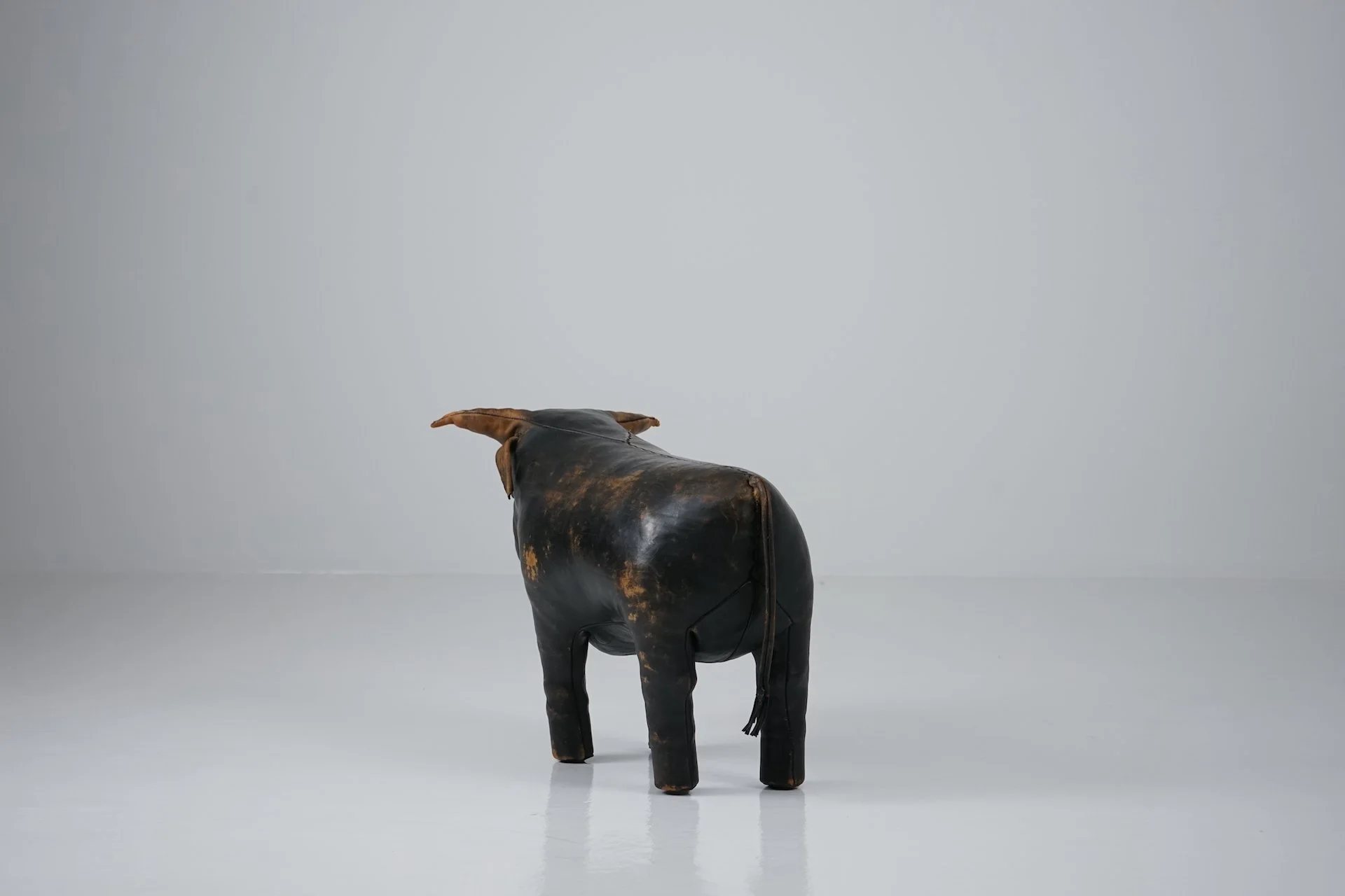 Dimitri Omersa for Valenti Bulle Bull Leder Tier Vintage7043.JPG