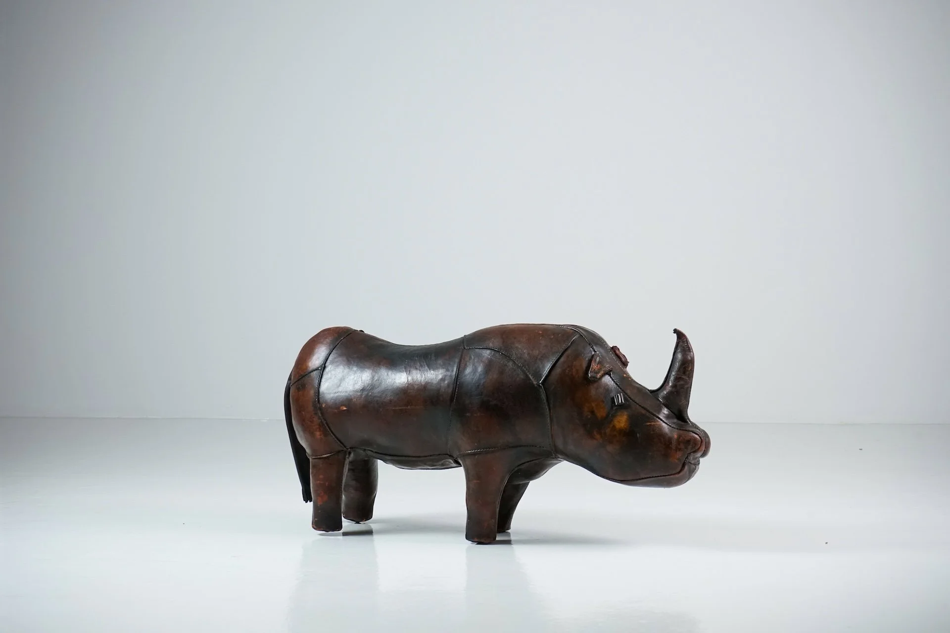 Rhinoceros Leather Footstool by Dimitri Omersa -108.jpg