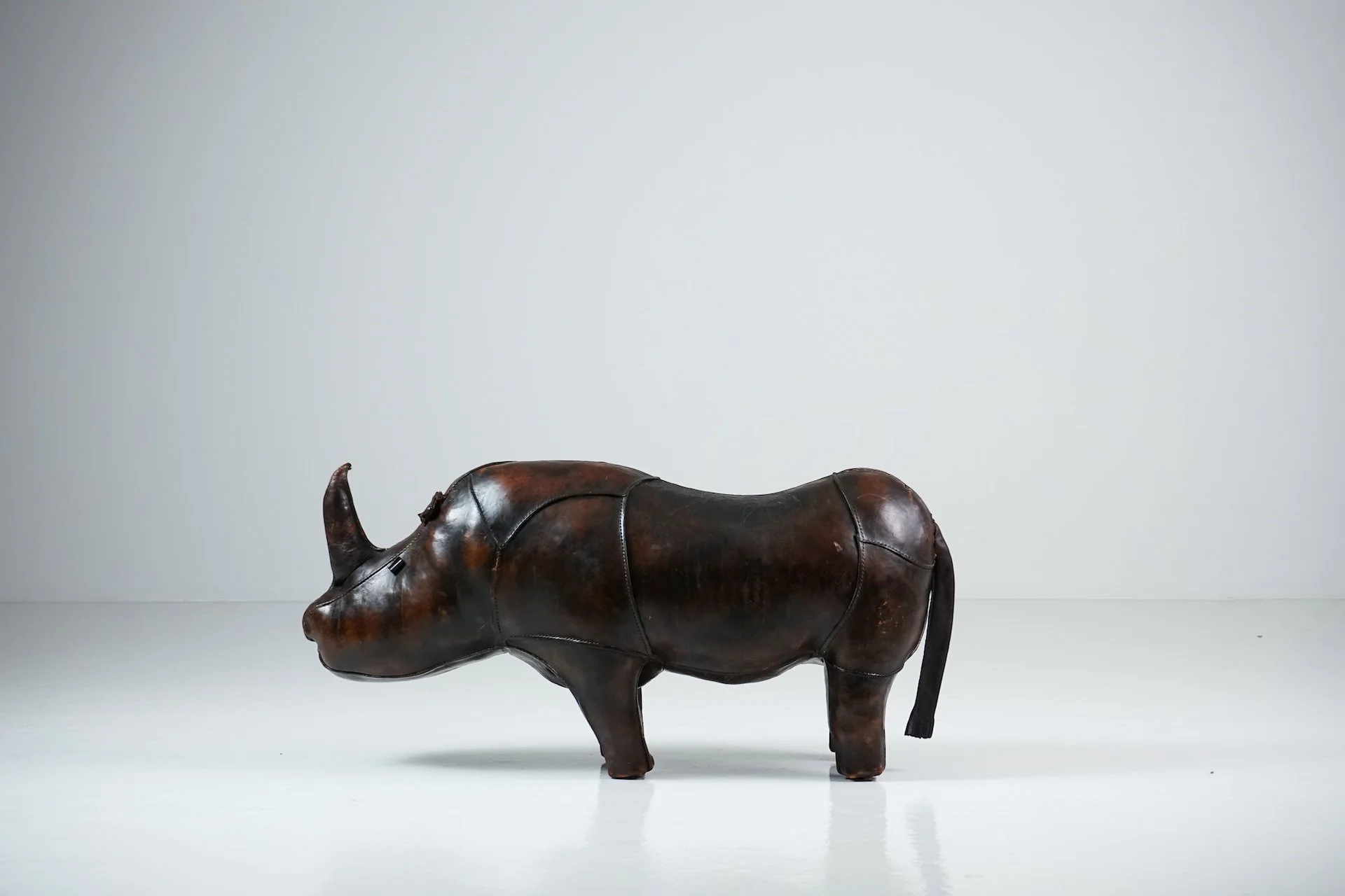 Rhinoceros Leather Footstool by Dimitri Omersa -103.jpg