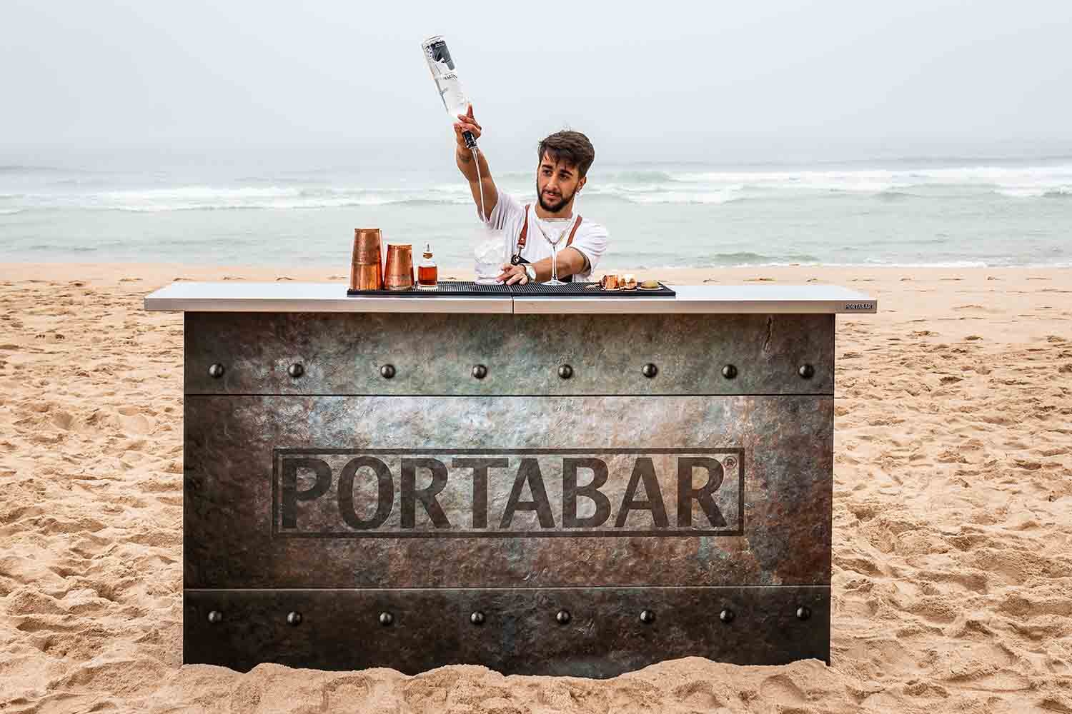 Professional mobile bars and bar stations 90 cm