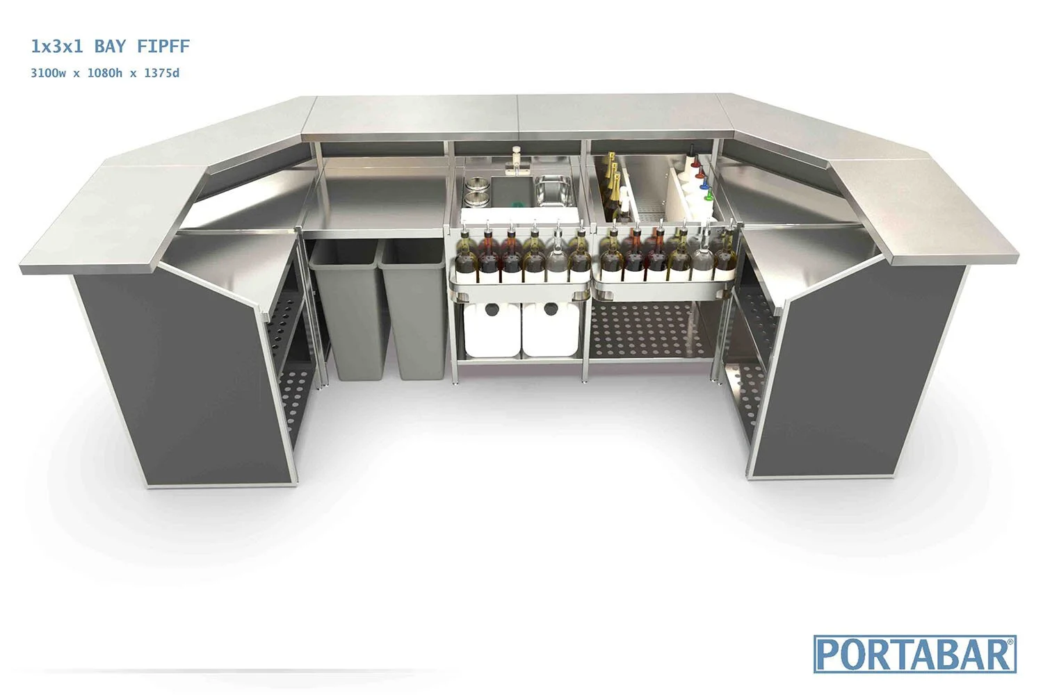 Bar Pro Mobile Racks Portabar | Setups | Mobile & Portable Bar System | Backfittings - Bars ...