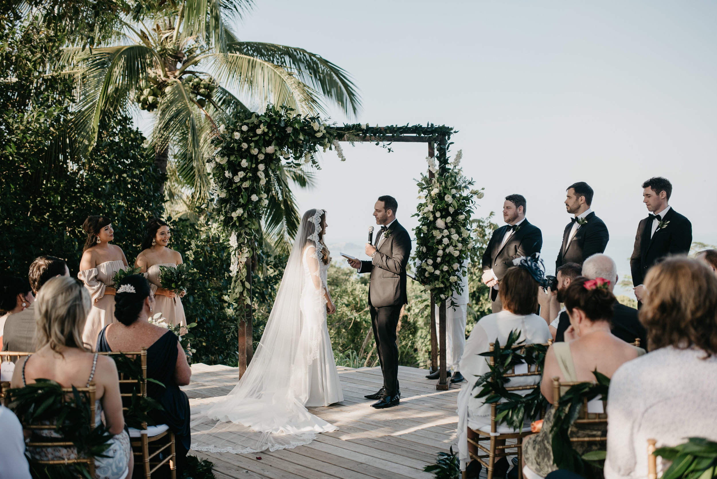 koh samui tropical wedding - Trent and Jessie photography and videography 