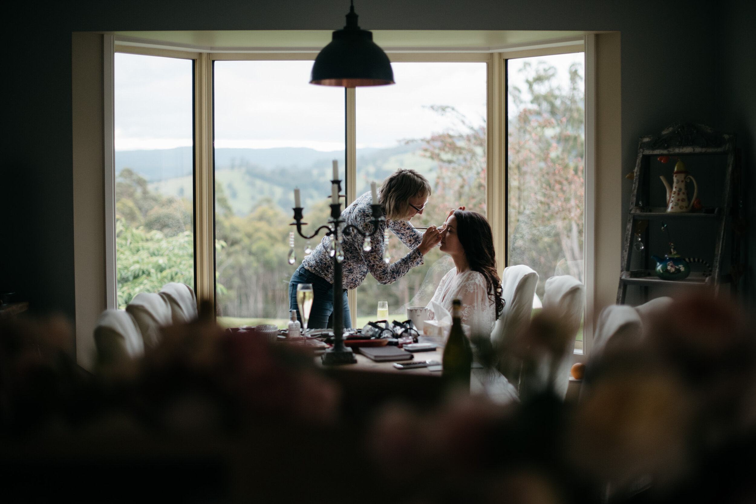backyard Tasmania wedding - Trent and Jessie photography and videography 