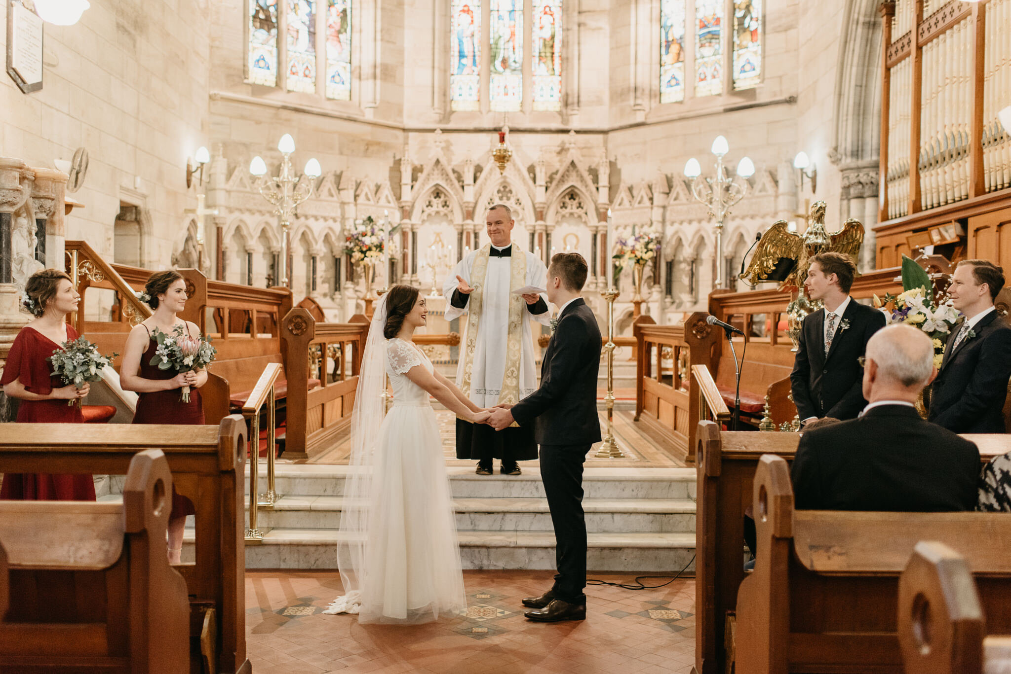 church wedding in Newcastle - Trent and Jessie photography and videography 