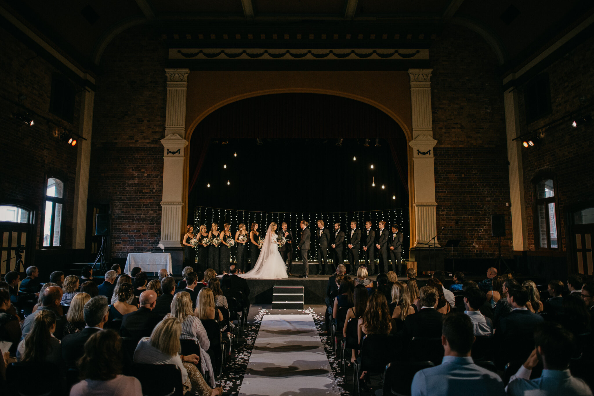 Princess Theatre Wooloongabba Brisbane wedding - Trent and Jessie photography and videography 