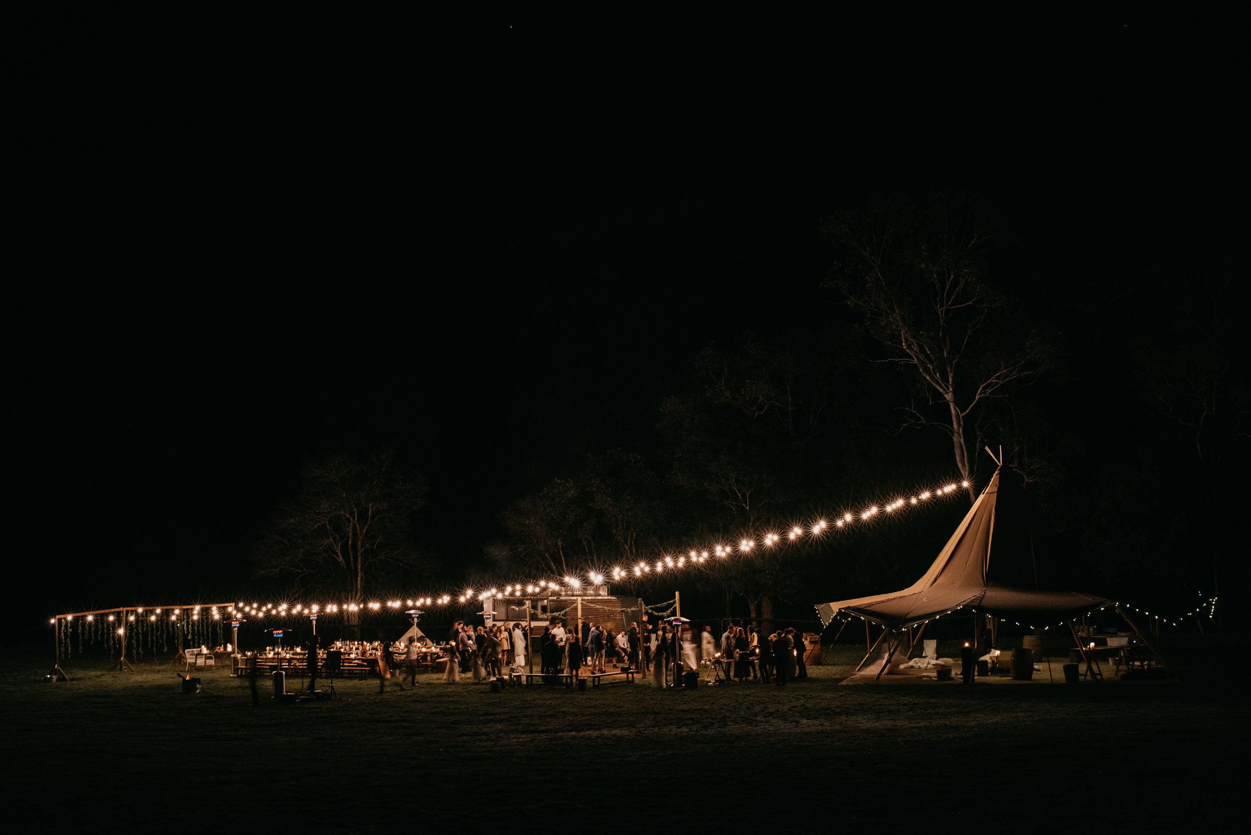 Samford Valley outdoor festival teepee wedding - Trent and Jessie photography and videography 