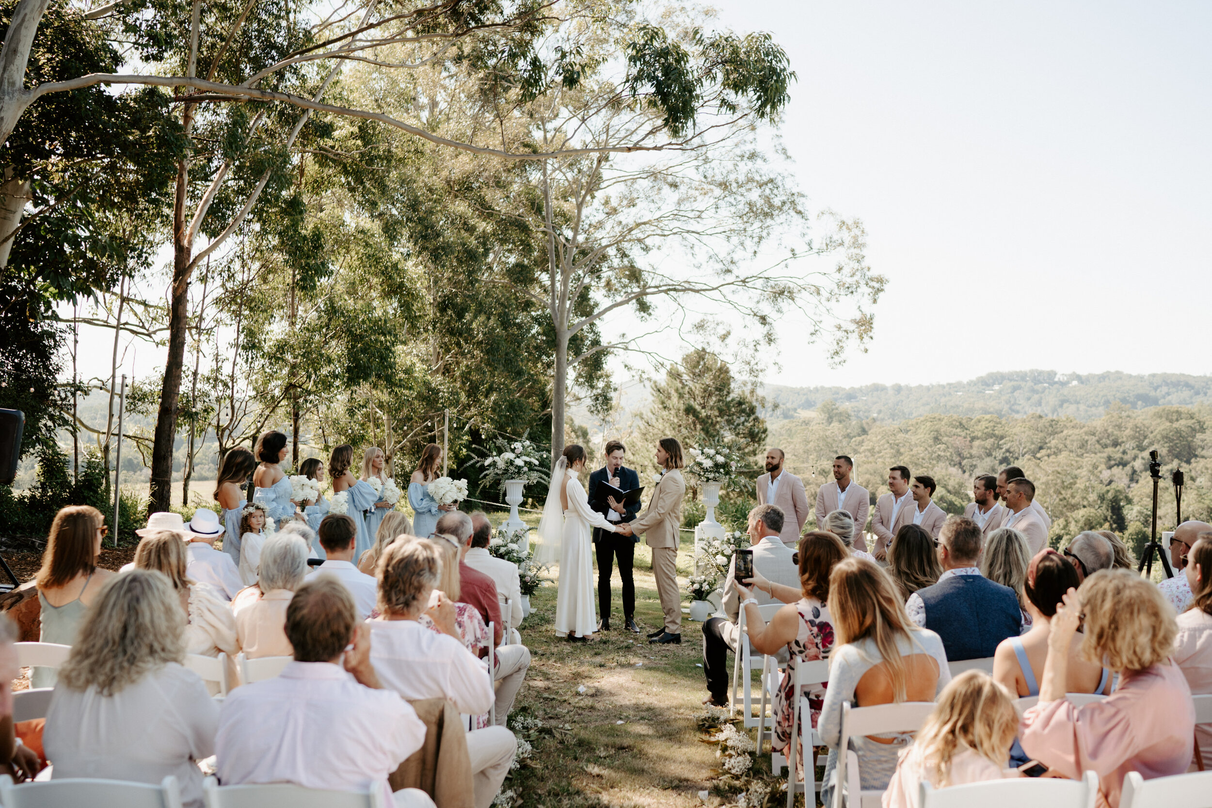 Sunshine Coast backyard wedding - Trent and Jessie photography and videography 
