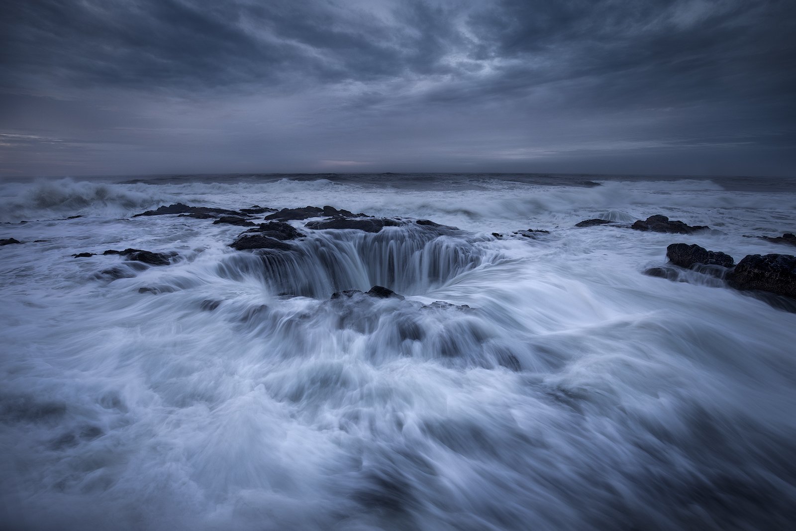 Waves Surge Over Thor’s Well – Stormy Oregon Coast at High Tide.jpg