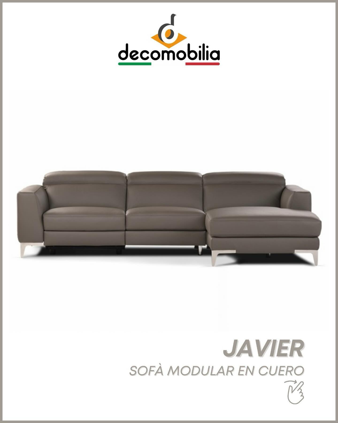 Javier es un modelo que combina el dise&ntilde;o cl&aacute;sico con lo contempor&aacute;neo. 😌❕

Sus finas patas de metal sostienen la estructura revestida de cuero italiano, que termina en los reposa cabezas de ajuste manual.

Javier es el sof&aacu