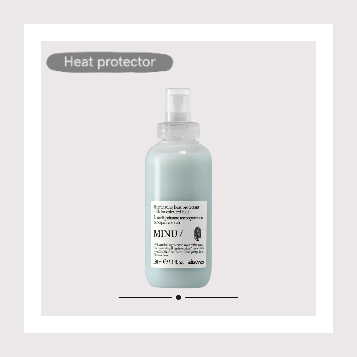 Davines - Essential Haircare - MINU EVerhelderende en hittebeschermende melk voor gekleurd haar