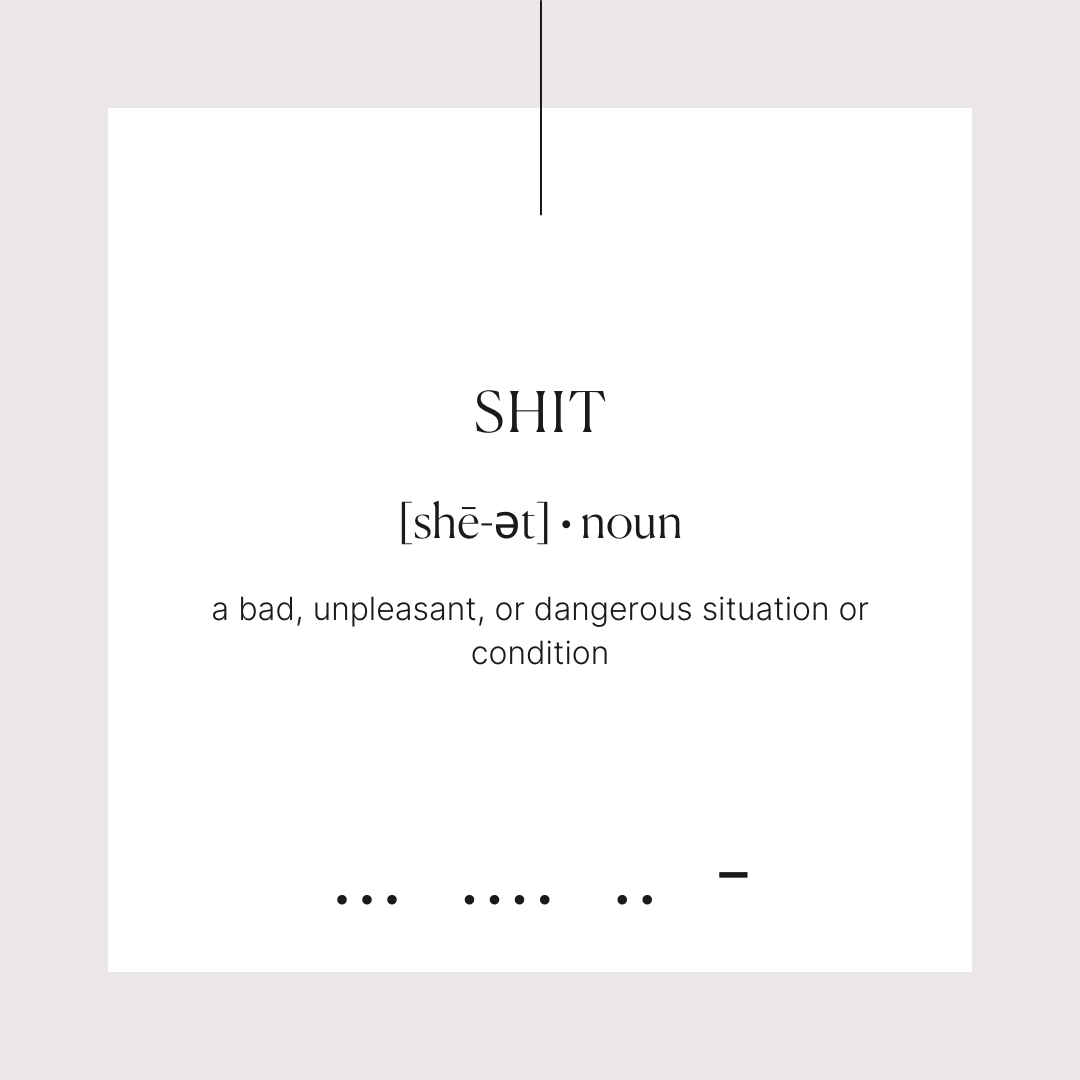 SHIT Morse Code Parel Armband