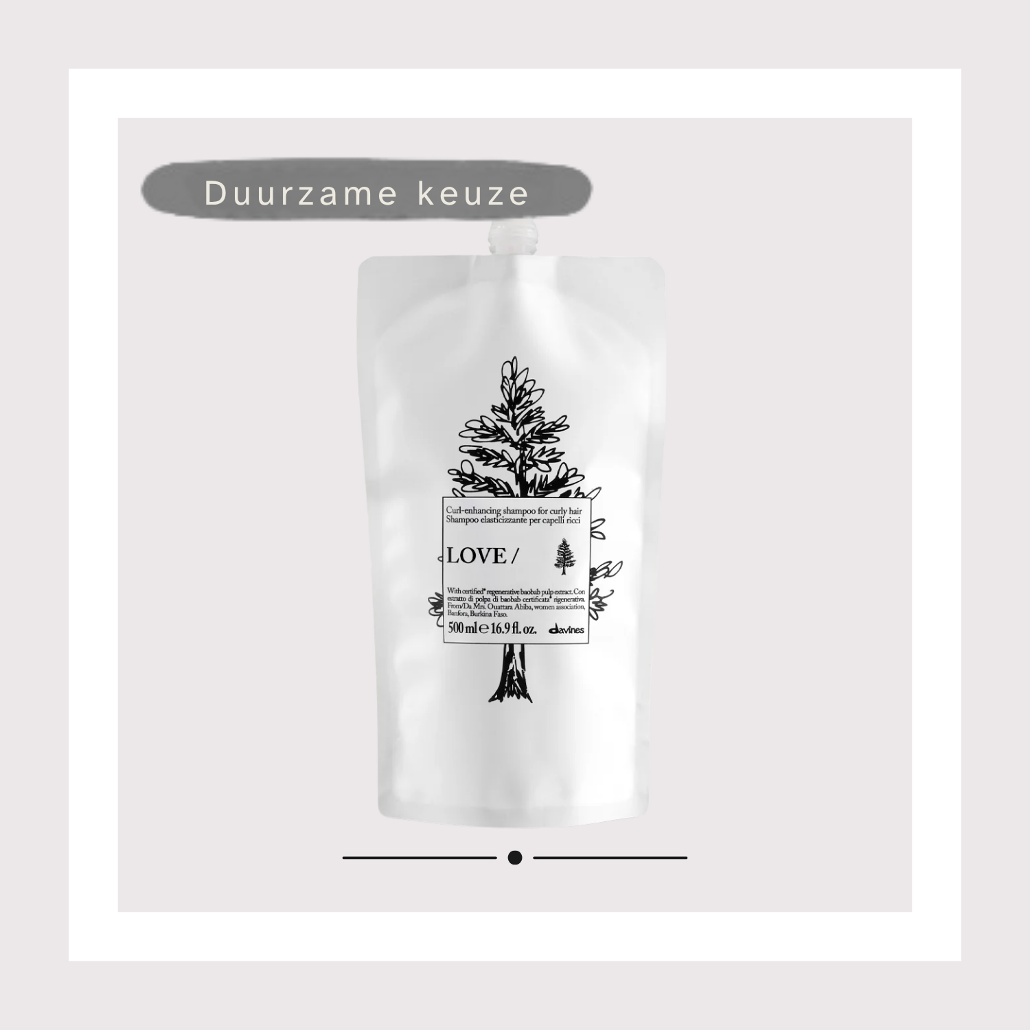 Davines - Essential Haircare - LOVE Curl Hydraterende shampoo voor krullend of golvend haar refill