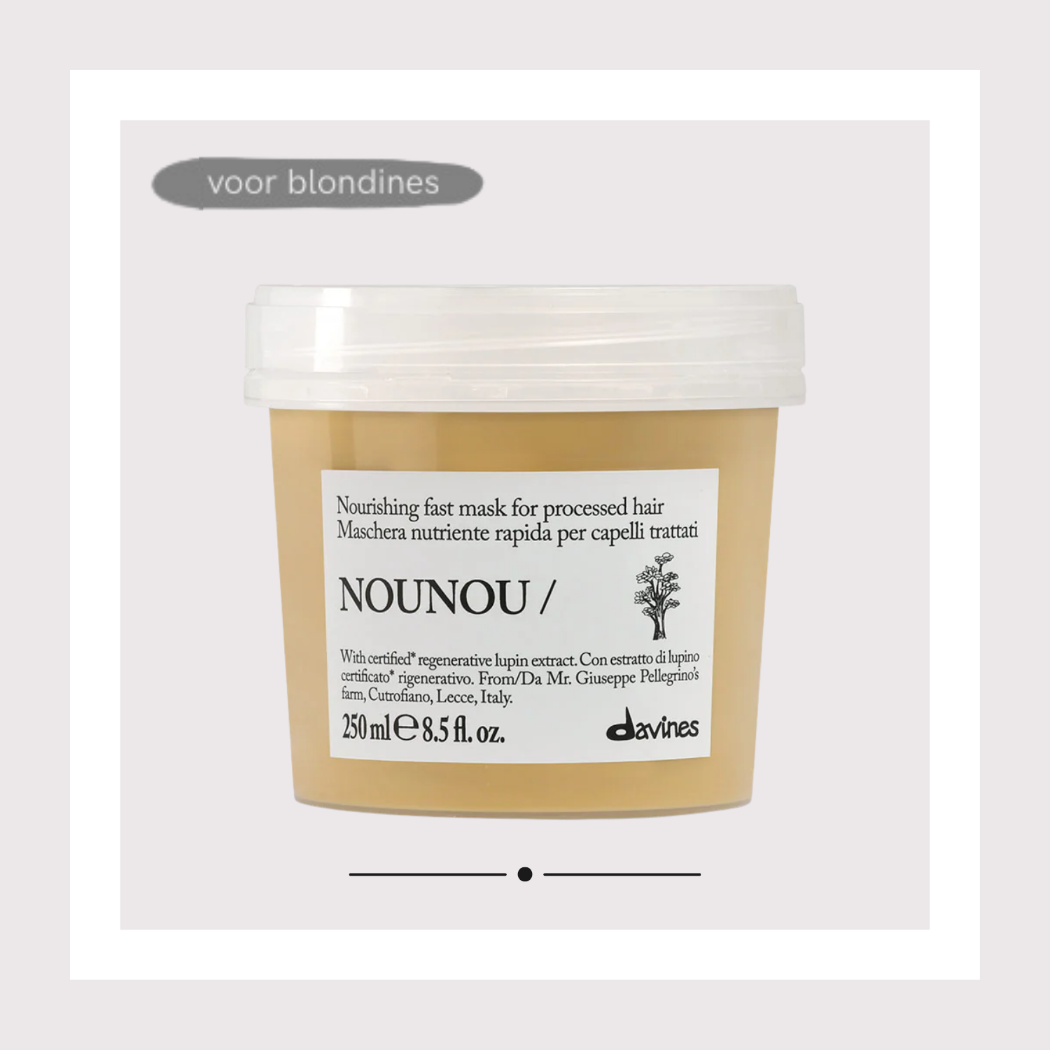 Davines - Essential Haircare - Snelwerkend en voedend masker voor zeer droog, grijs, geblondeerd of chemisch behandeld haar