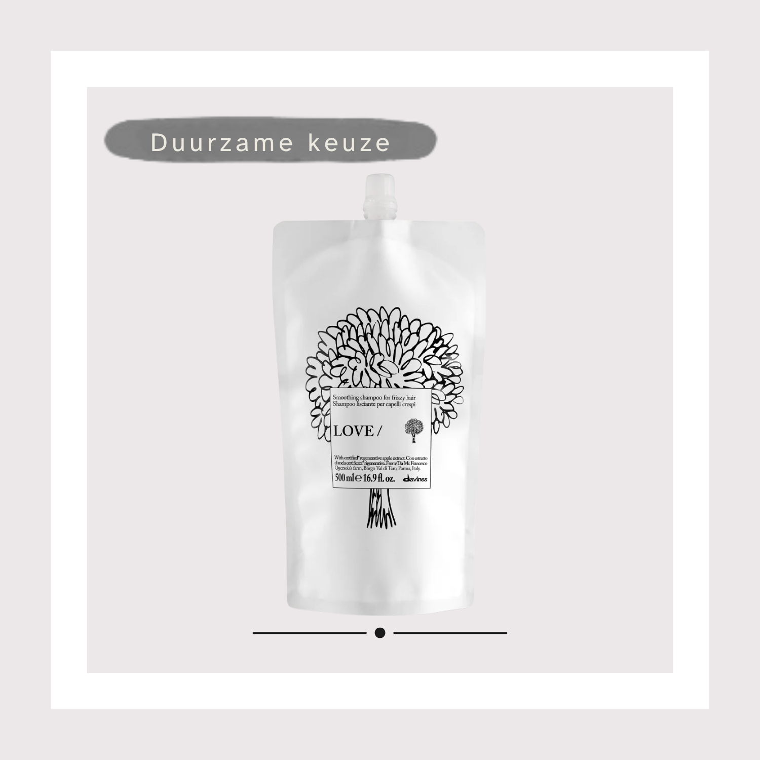Davines - Essential Haircare - LOVE Smoothing shampoo refill / navulling