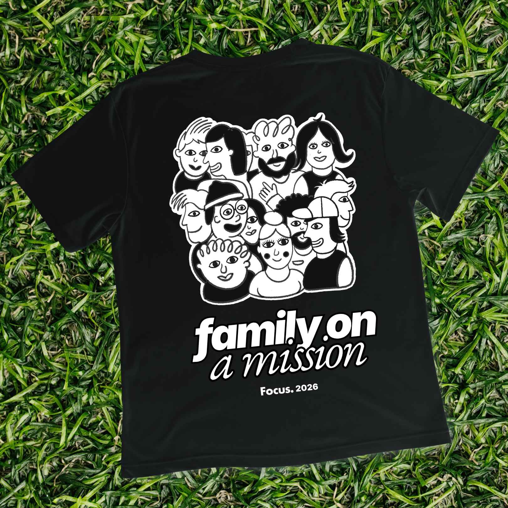 Family on a Mission Black on grass.png
