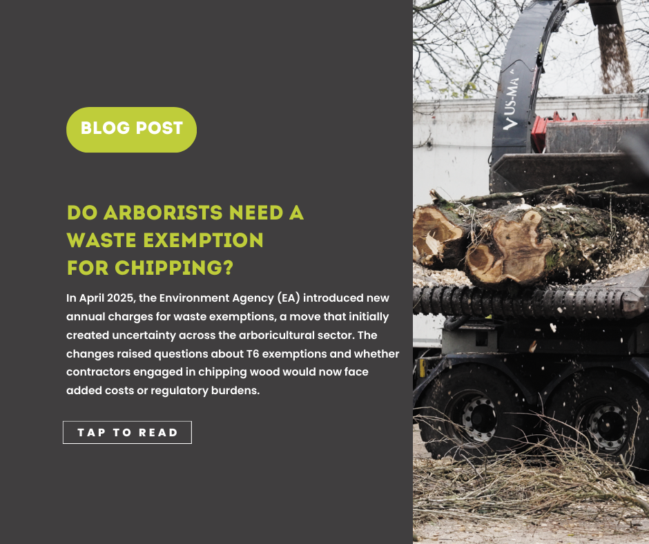 Do Arborists Need a Waste Exemption for Chipping?