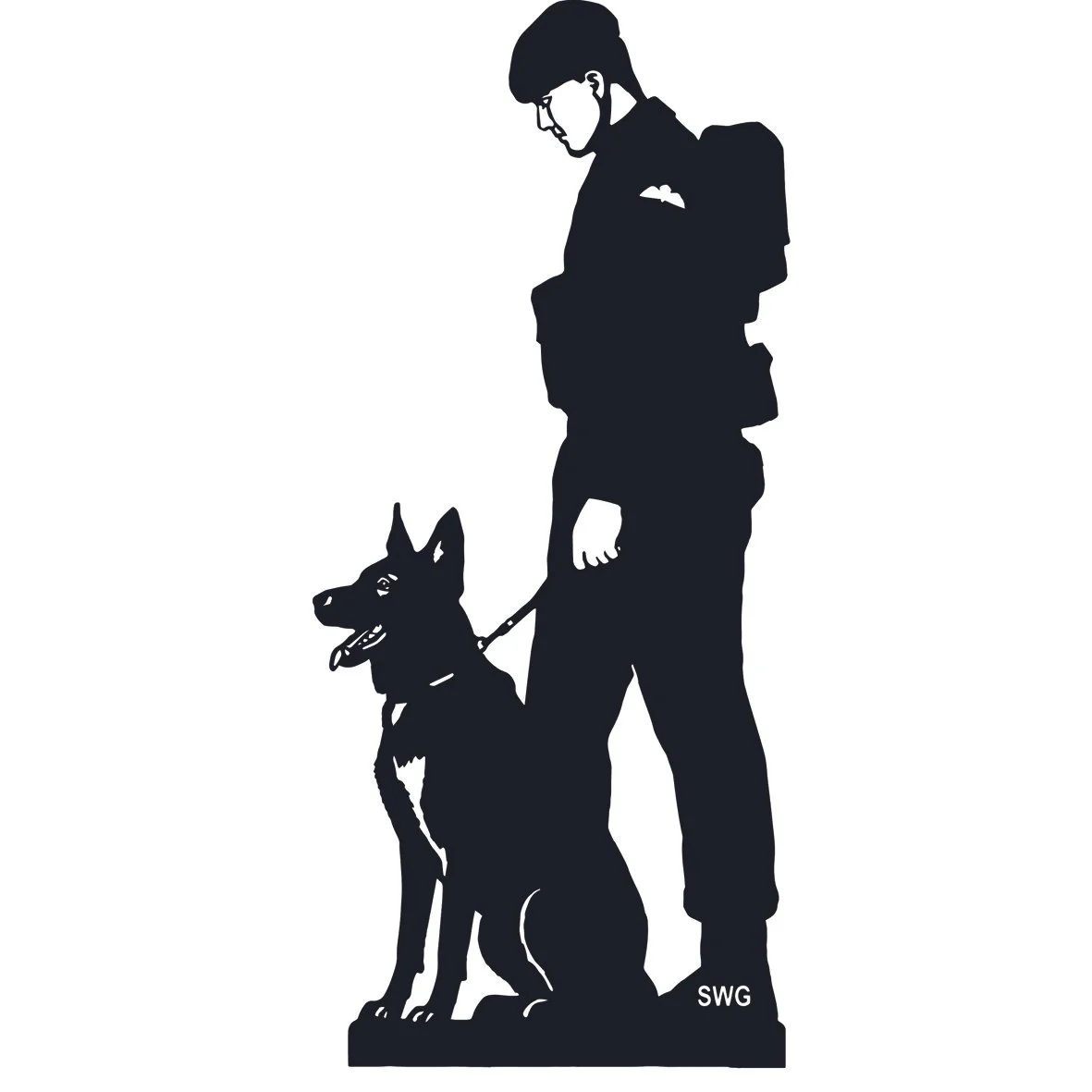 Miniature Dog Handler figure 51L & 52R