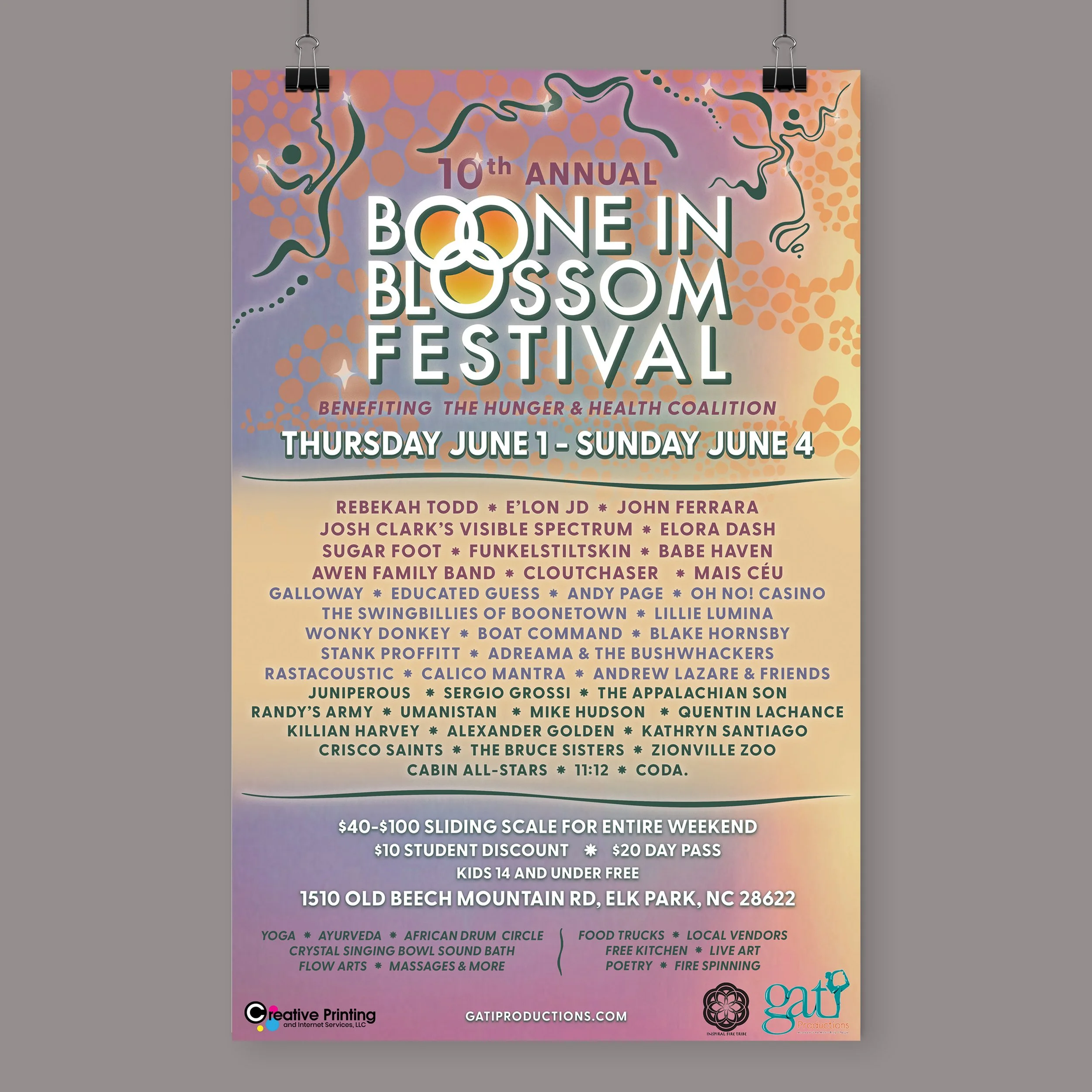Boone in Blossom Festival Poster