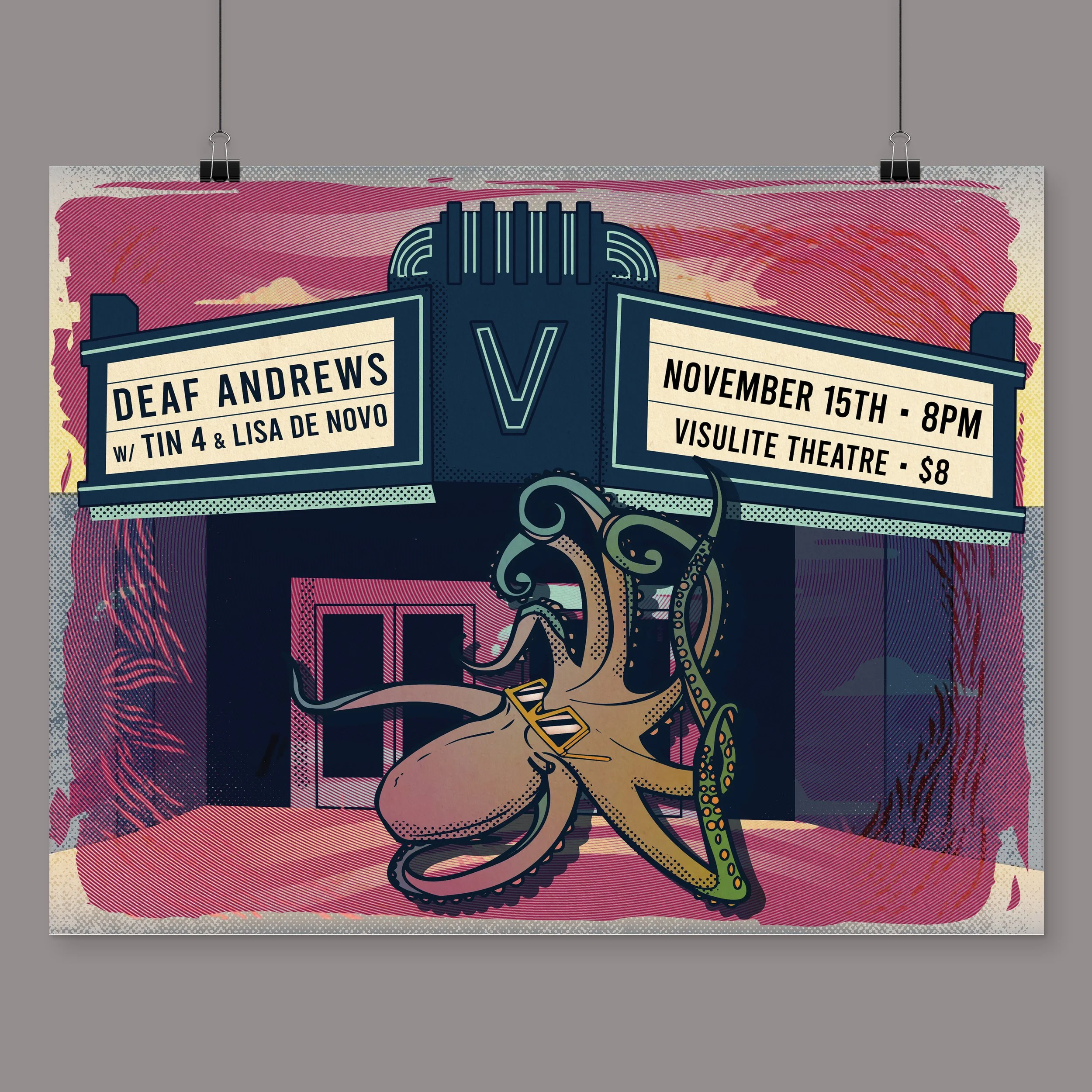 Deaf Andrews Album Release Flyer