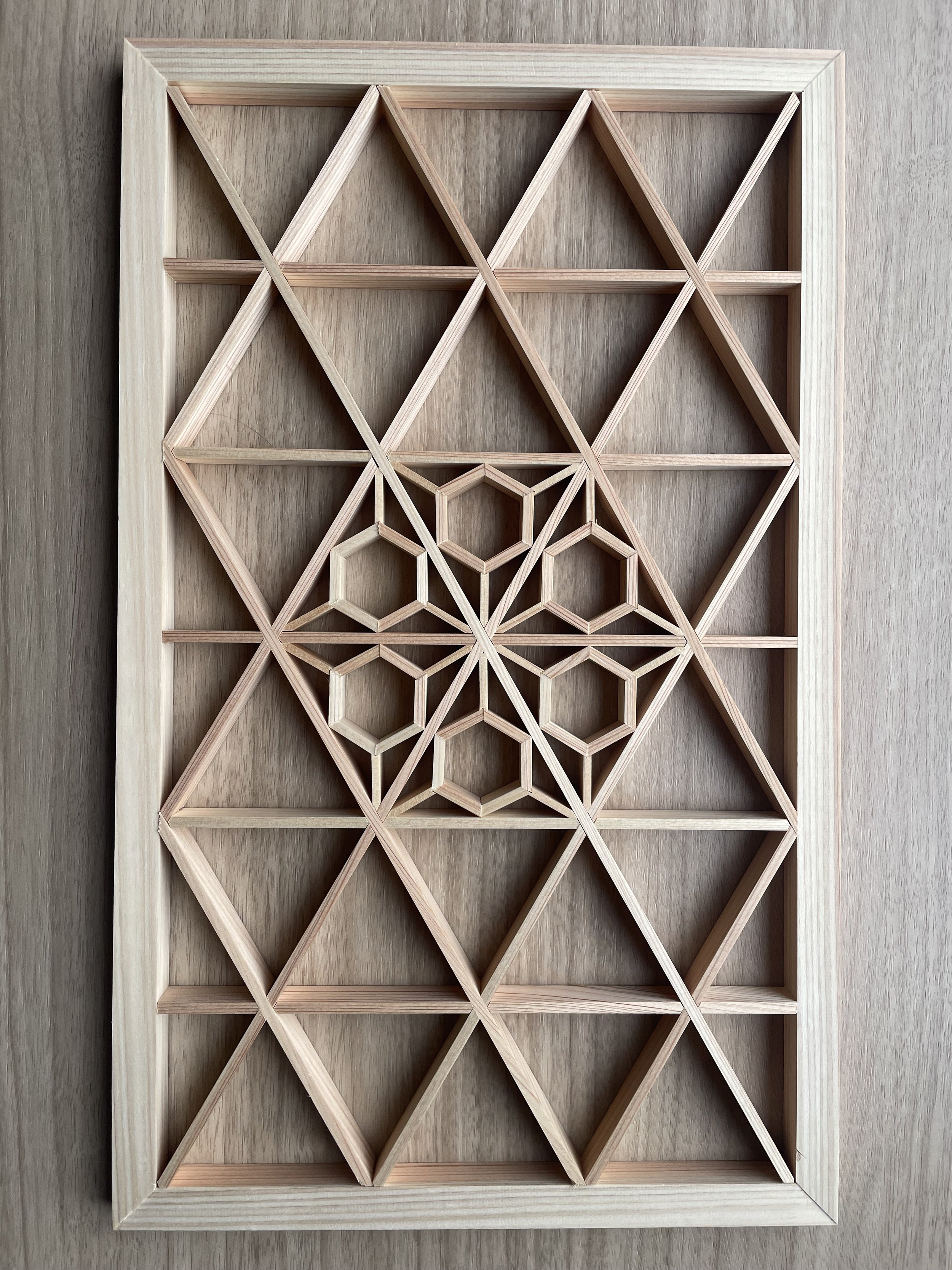 Kumiko 1 in hinoki cypress