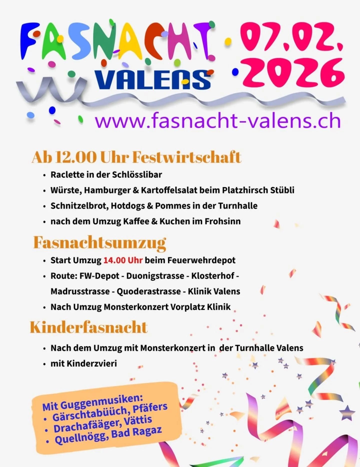Fasnacht Valens-Vasön