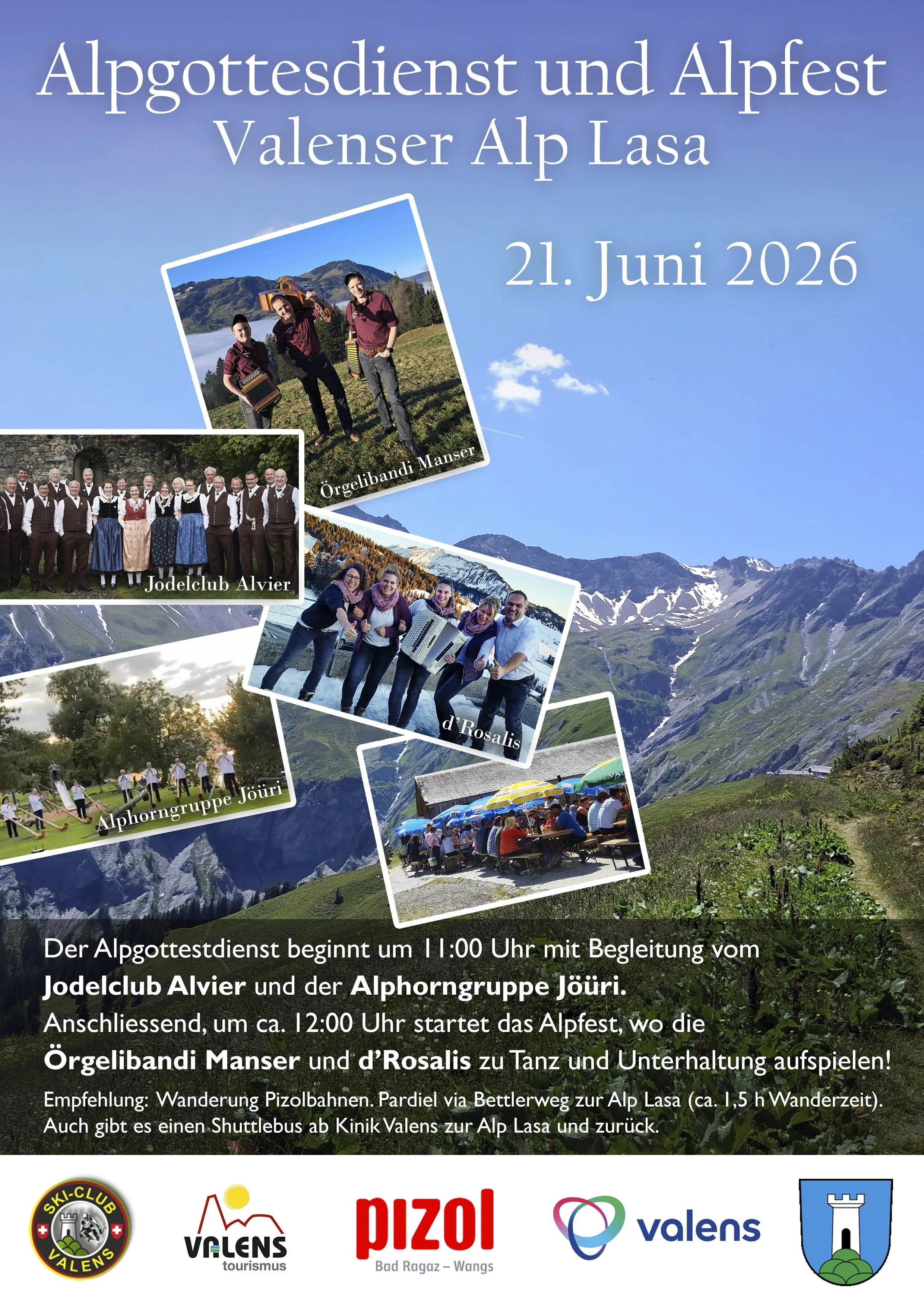 Alpfest & Gottesdienst auf der Alp Lasa
