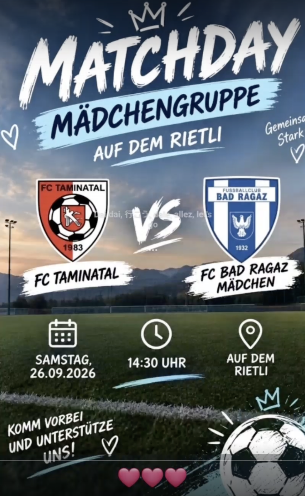 Matchday Mädchengruppe, Rietli Pfäfers