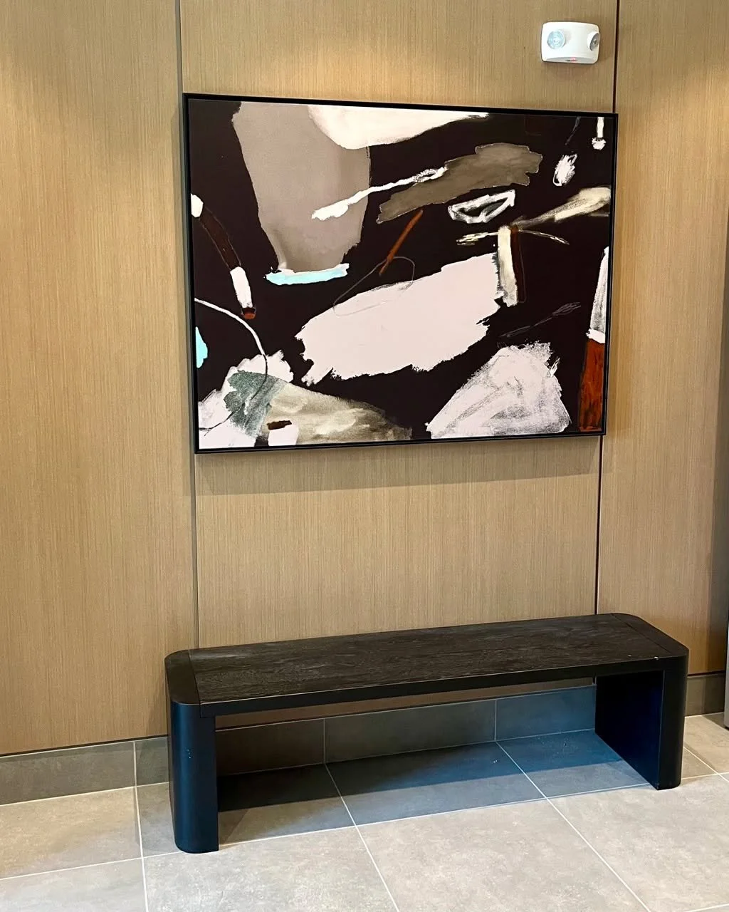 Prints on canvas by @allisonrohland and @tbirdaustralia, framed and installed for @polygonhomes at Lennox. Layered, expressive acrylic marks meet playful texture and abstraction.
.
.
.

#ArtInstallation #Framing #ContemporaryArt #ArtServices #Interio