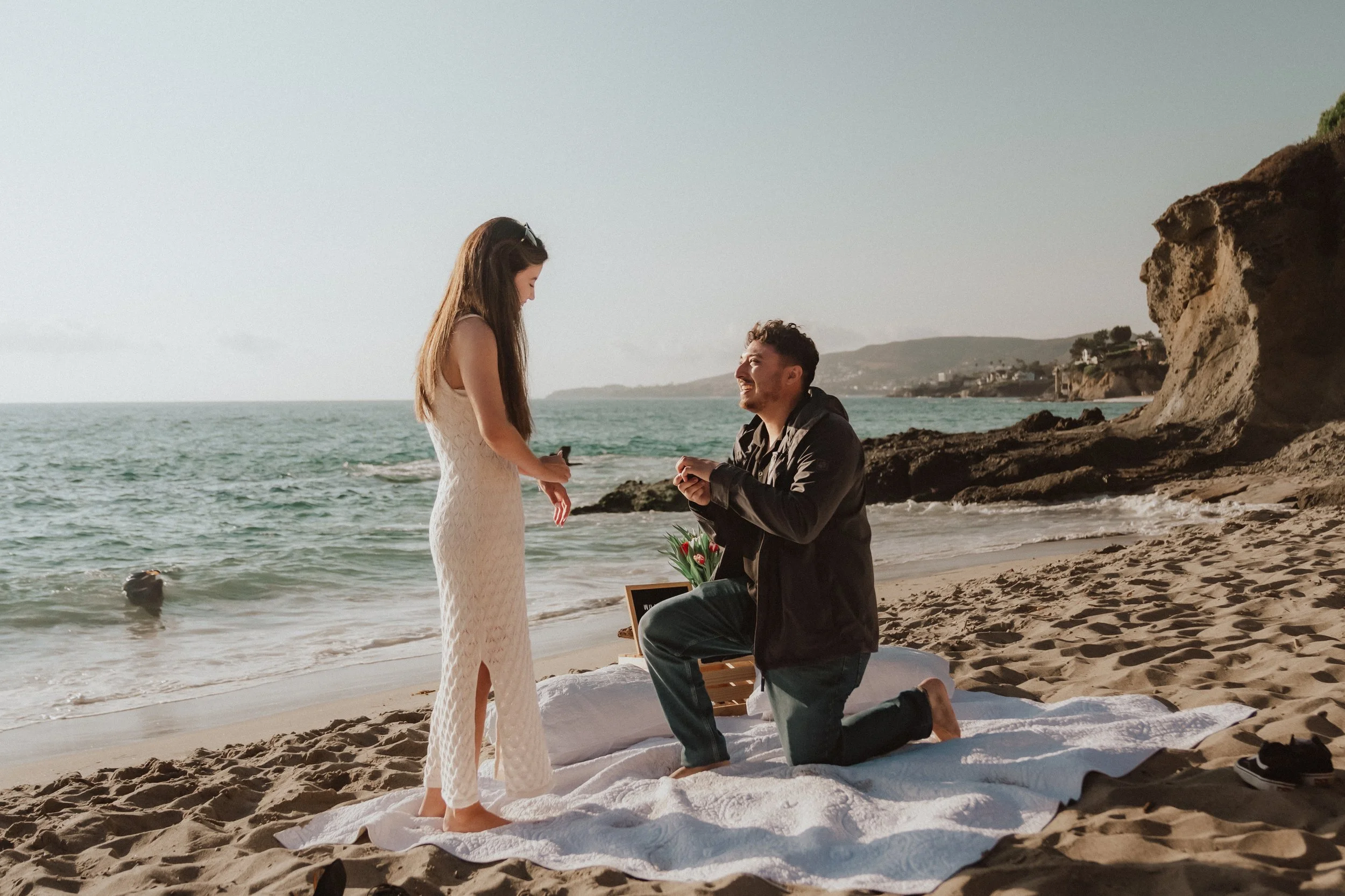 Cinematic engagement photos Southern California