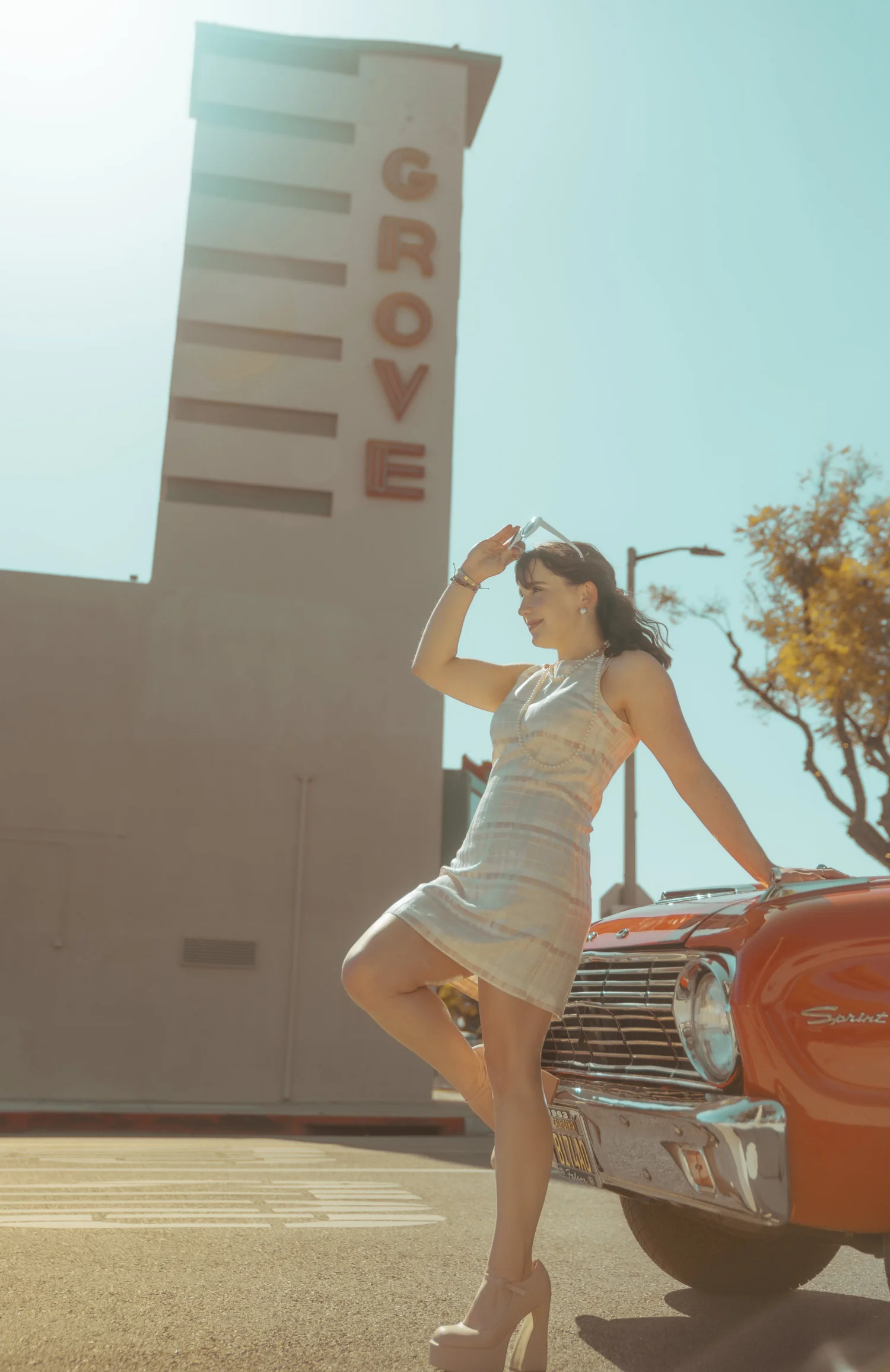 Retro styled portrait session Southern California