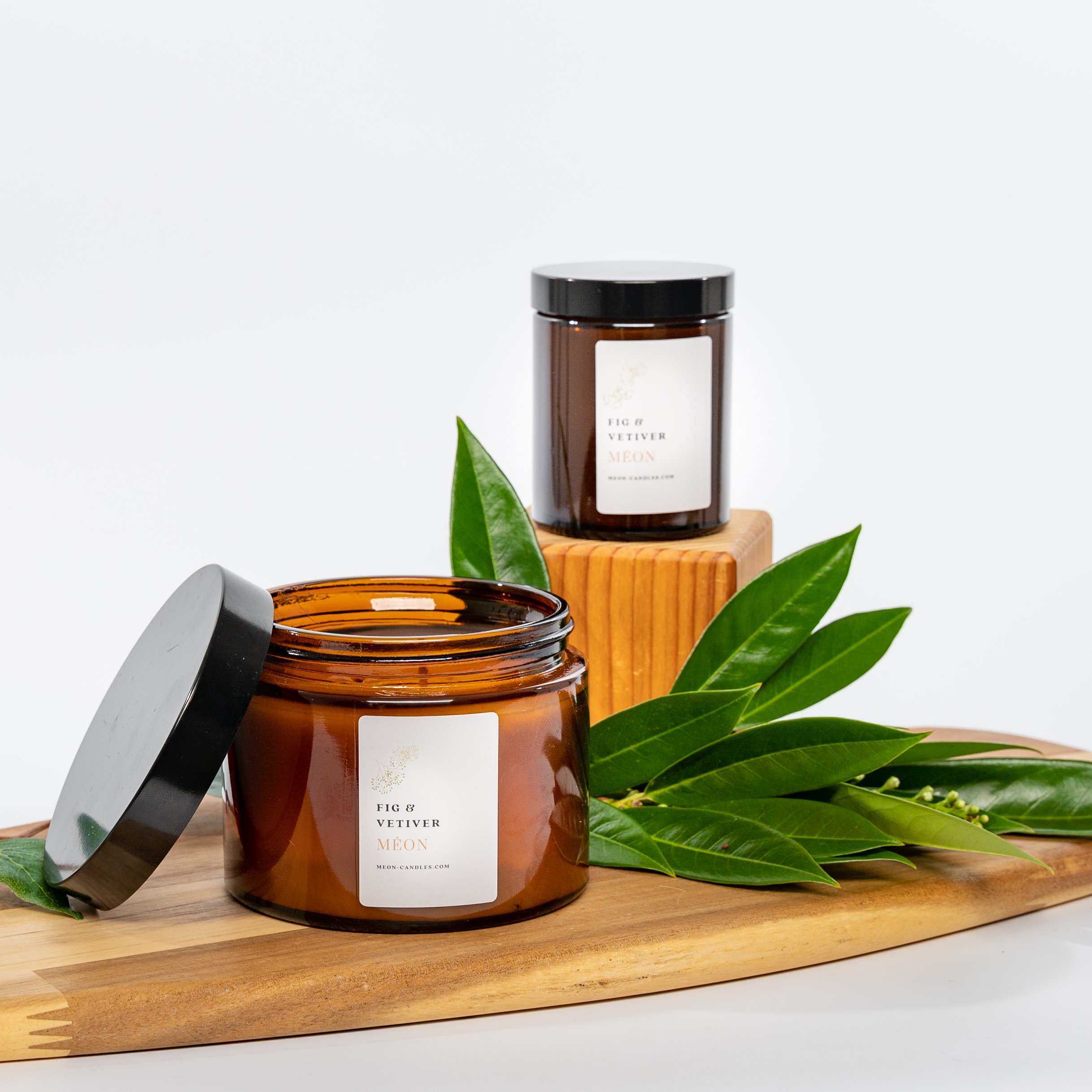 Product Images of the luxury candle range from Meon Candles Oxfordshire