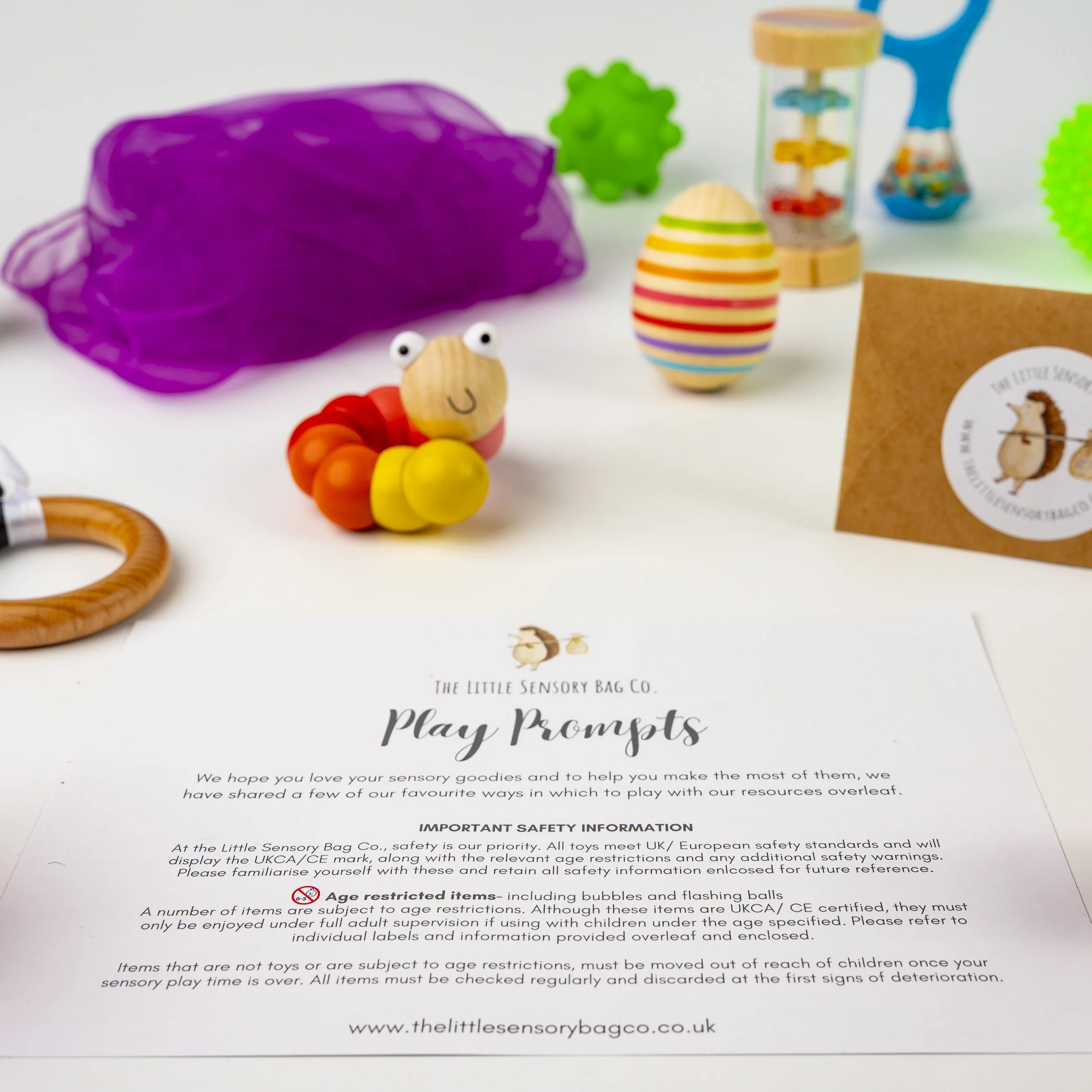 Colourful Childrens play sensory toys 